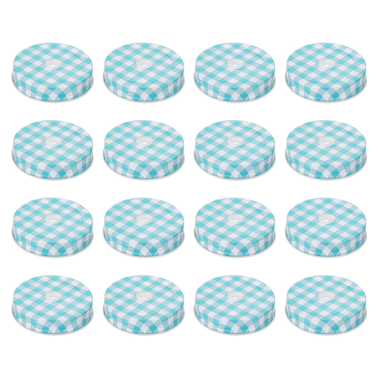 Harfington - 16pcs Mason Jar Lids 2.76inch Tinplate Regular Mouth Reusable Mason Canning Covers w...