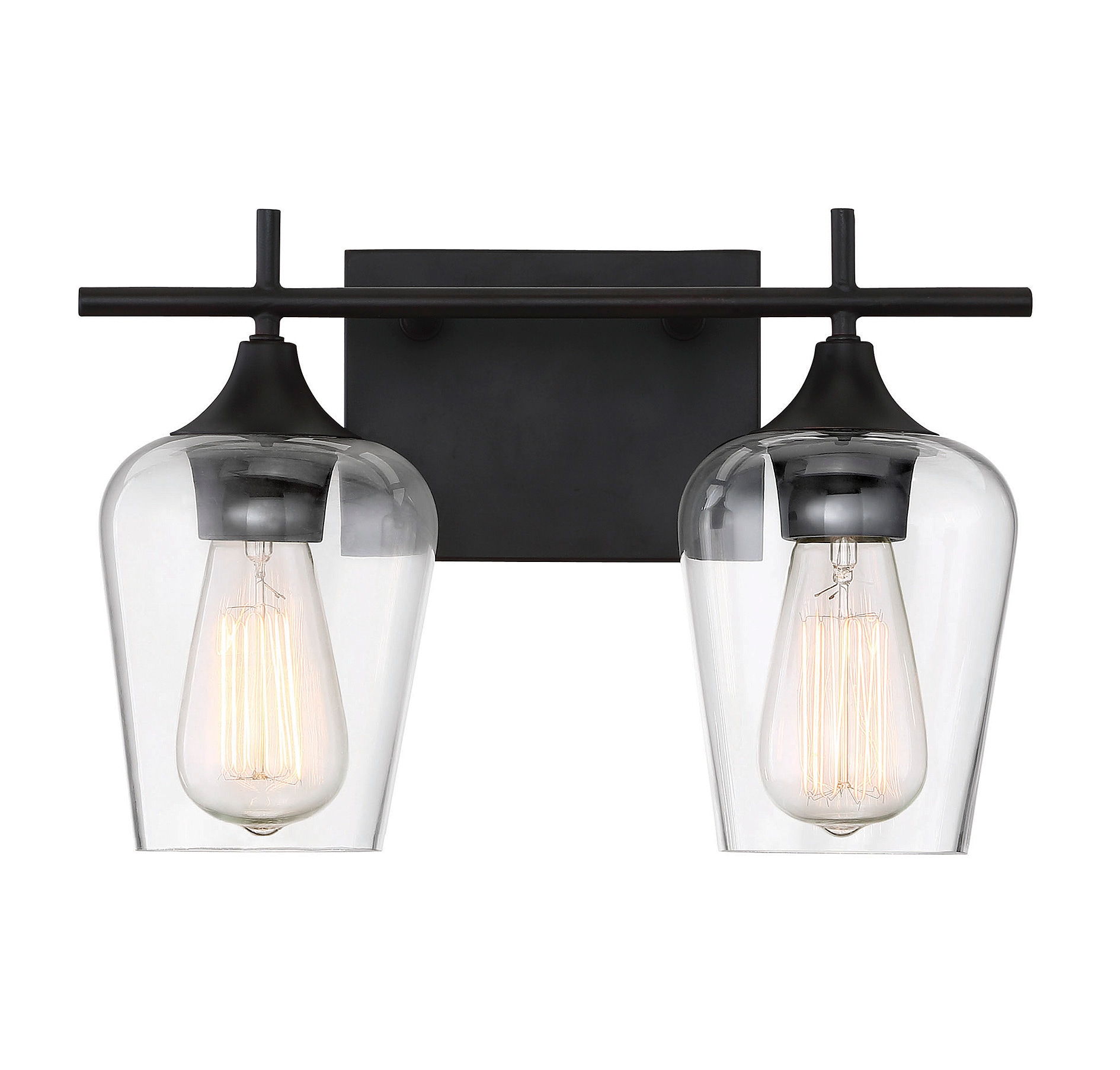 Savoy House Essentials 8-4030-2-13 Octave 13.75-in 2 -Light Bronze Bohemian/global Vanity light