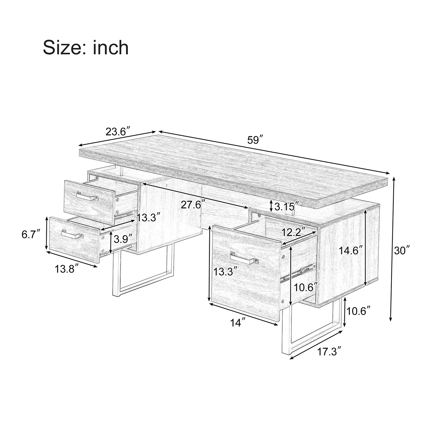 GZMR SL-AT8715-LC desks - View #11