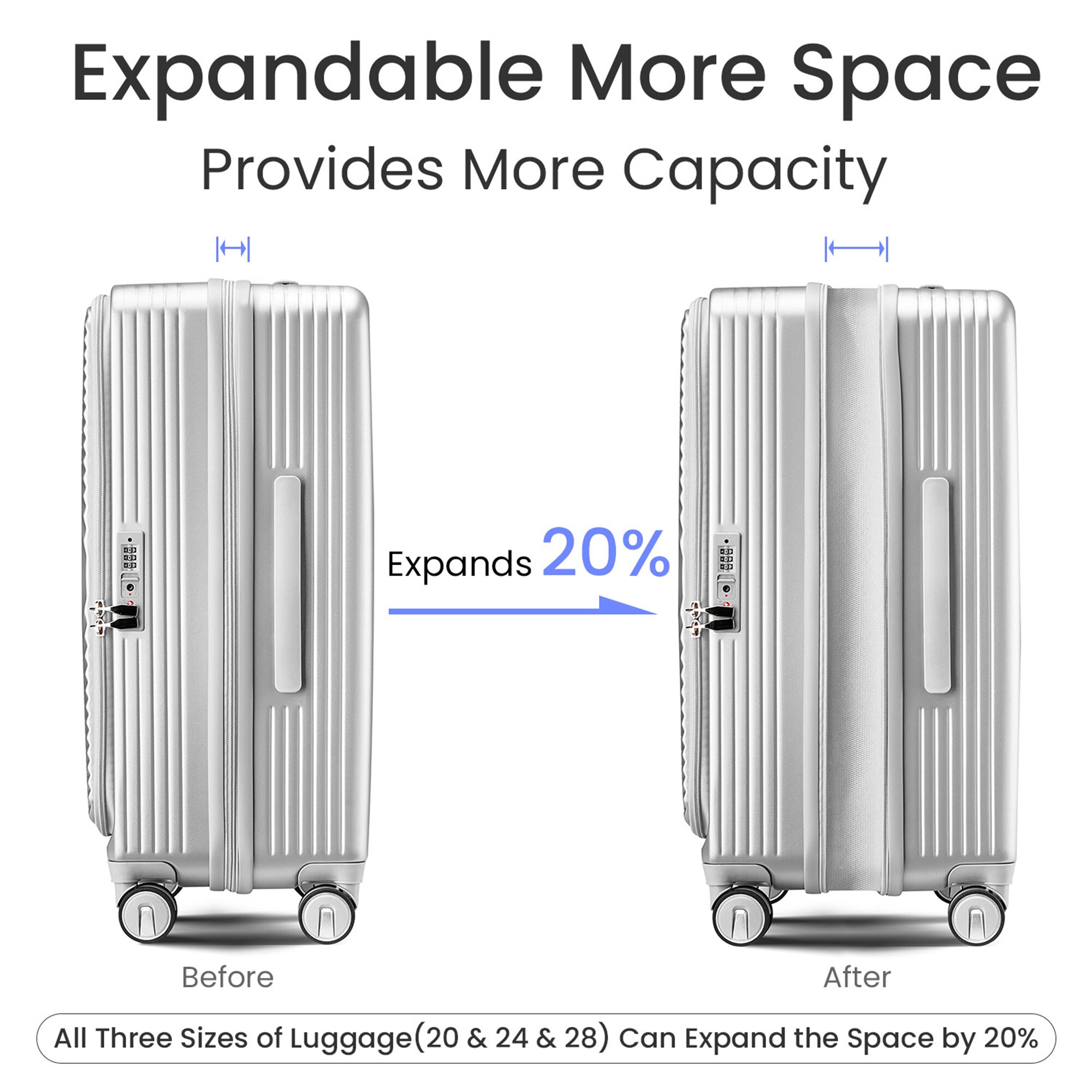 SINOFURN SYD9200003GY Luggage-And-Luggage-Sets - View #16