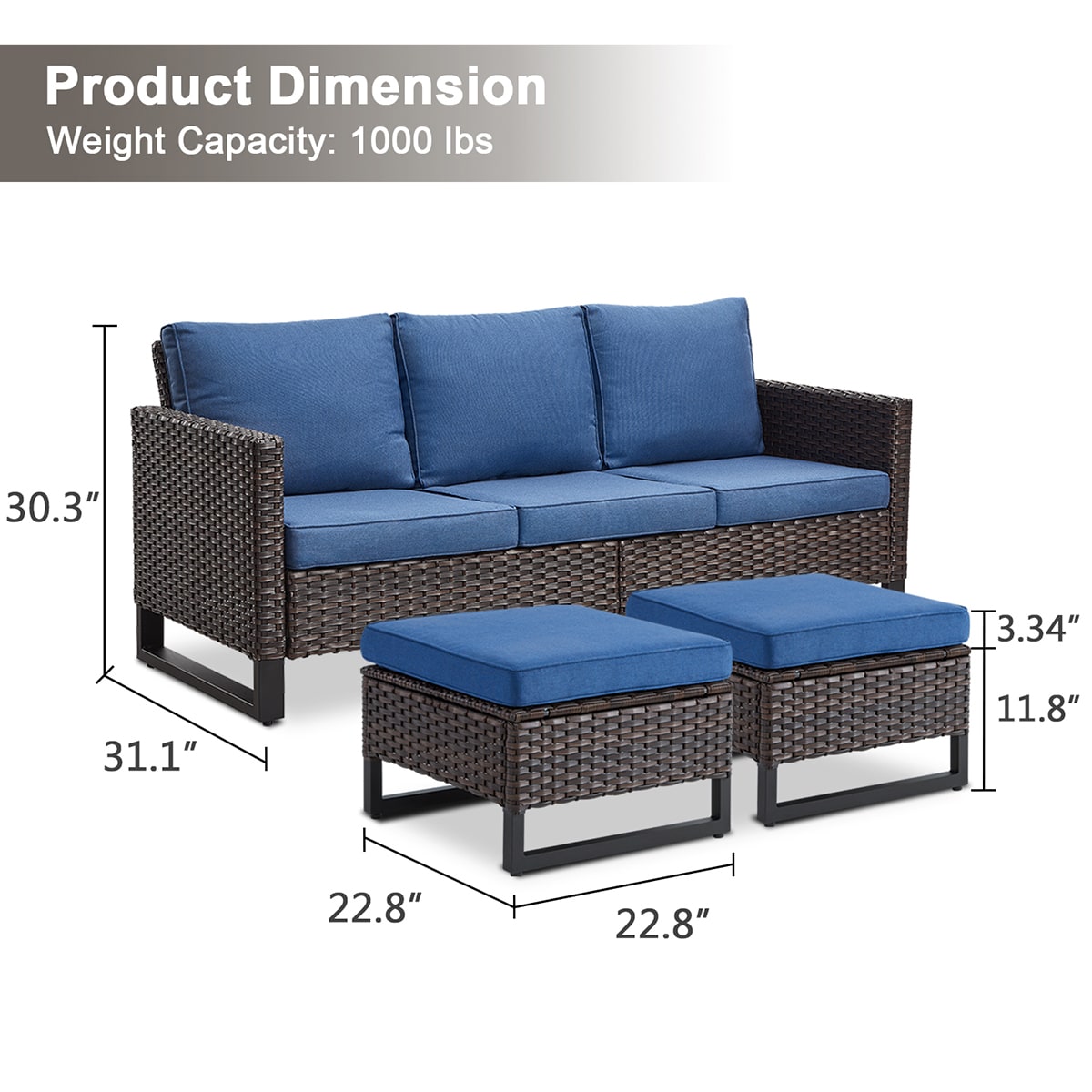 Rilyson FS118119-1 Patio-Sofas-Daybeds - View #2