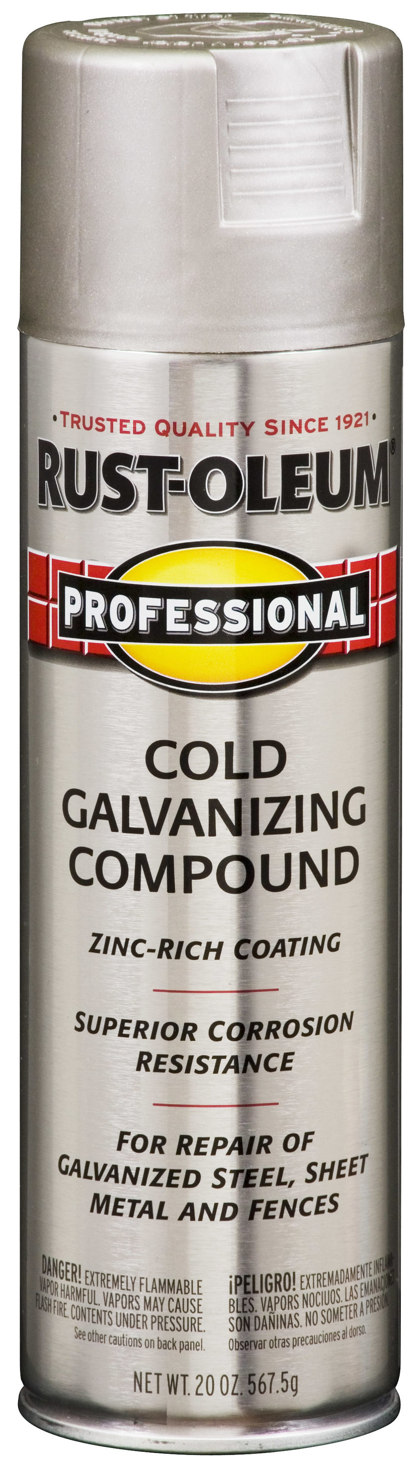 Galv-Pro Glossy Hi-Performance Acrylic Enamel Aerosol Spray Paint For Chain  Link Fence - 12 oz. Can (Galvanized Aluminum Silver)