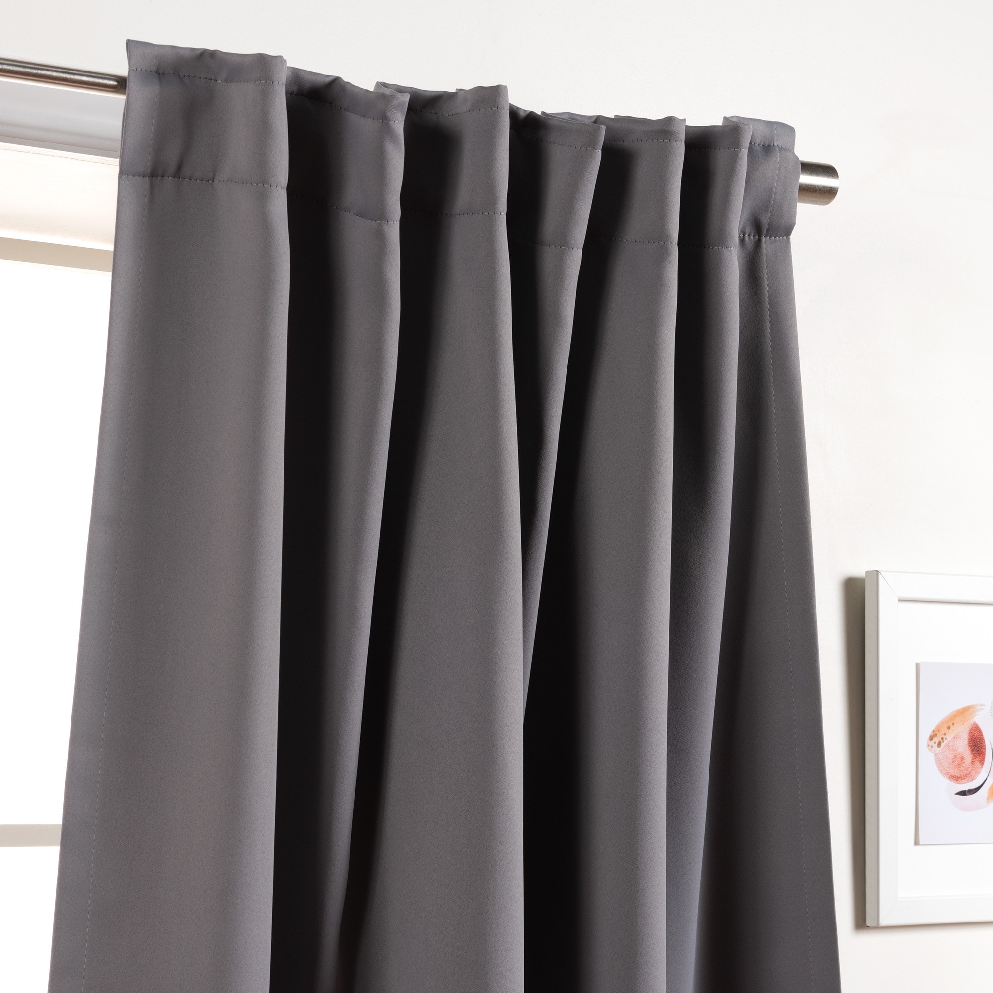 Best Home Fashion SOLID-108-GREY curtains - View #3