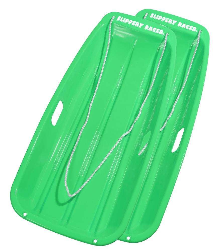 Slippery Racer SR918GWL2 35-in x 17.5-in Green Snow Sled