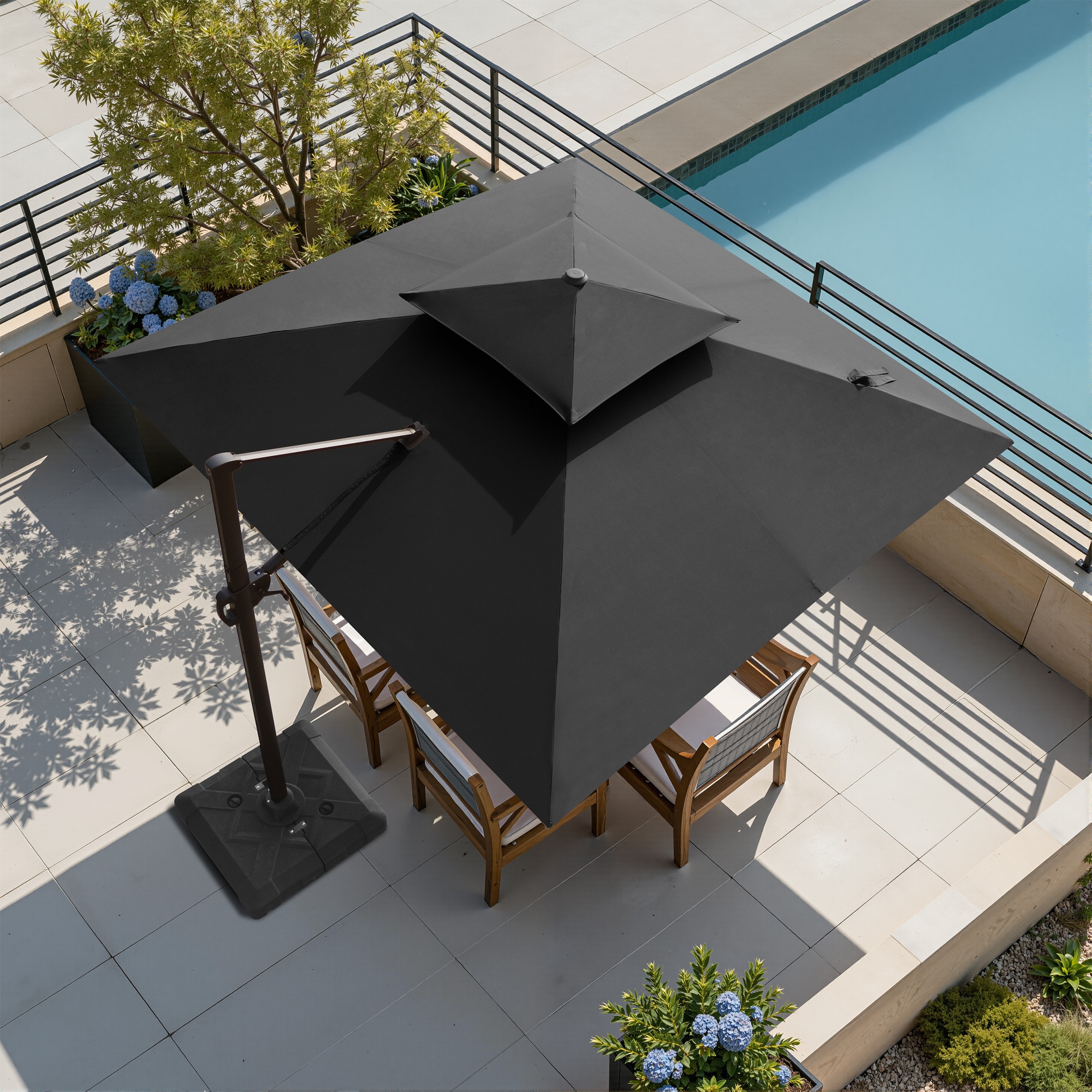 black 9' patio umbrella Best Choice Products 9ft Fringe Market Umbrella Boho Patio Sunshade w/ Tilt, UPF50+