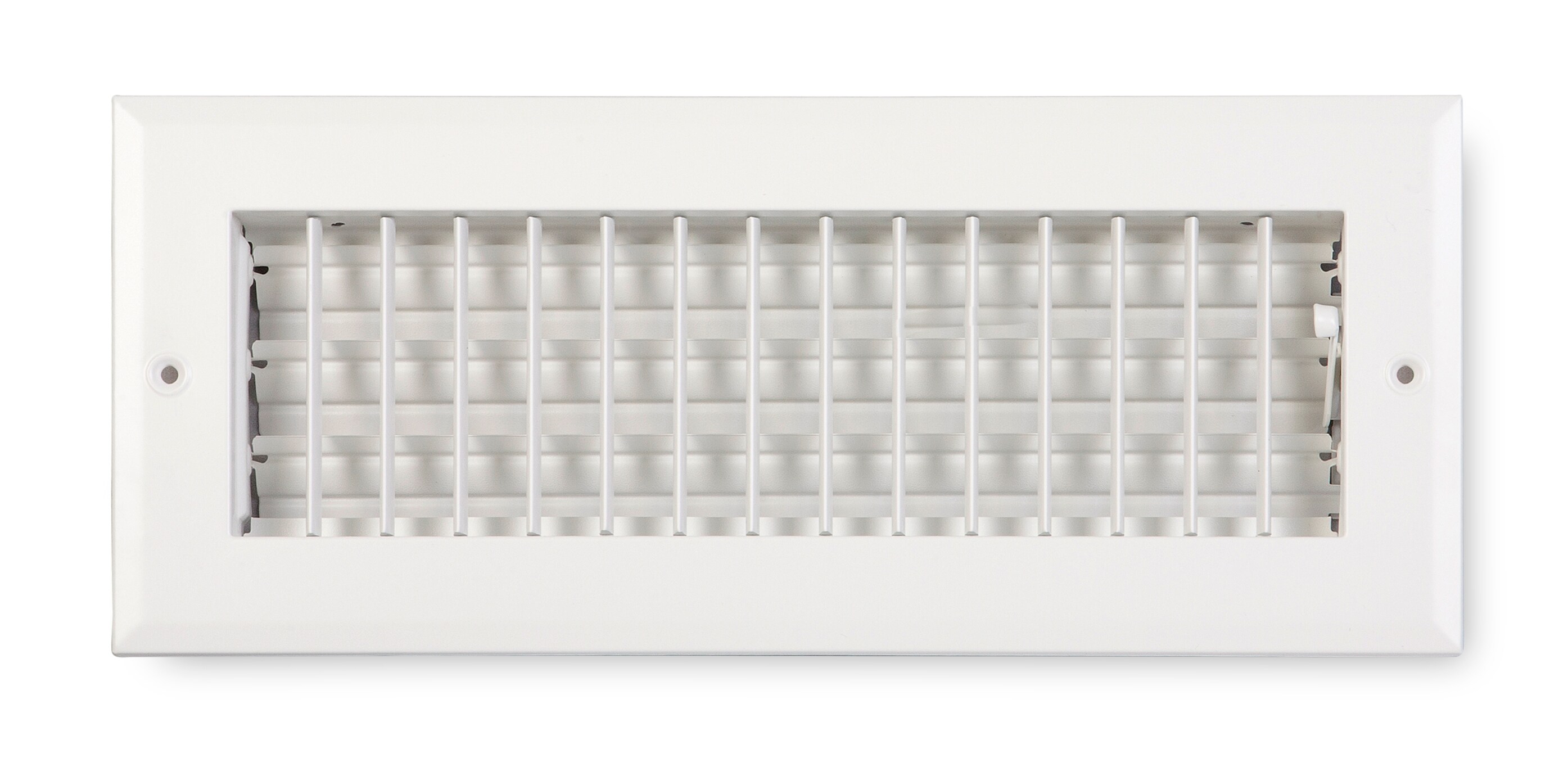 Accord Ventilation 2701204WH 12-in x 4-in Adjustable Aluminum White Sidewall/Ceiling Register