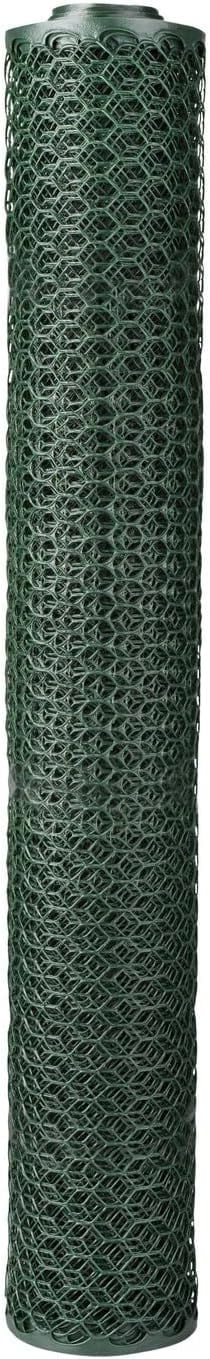 BOEN 25-ft x 4-ft 6-Gauge Green Plastic Extruded Mesh Rolled Fencing in ...