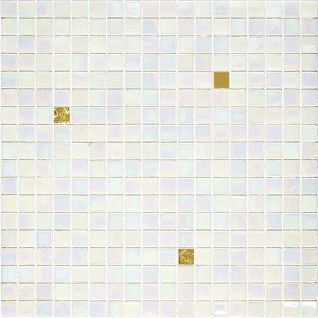 Apollo Tile Mingles Pearl White 11-1/2-in x 11-1/2-in Glossy Glass Uniform Squares Floor and Wall Tile (18.69-sq. ft/ Carton)