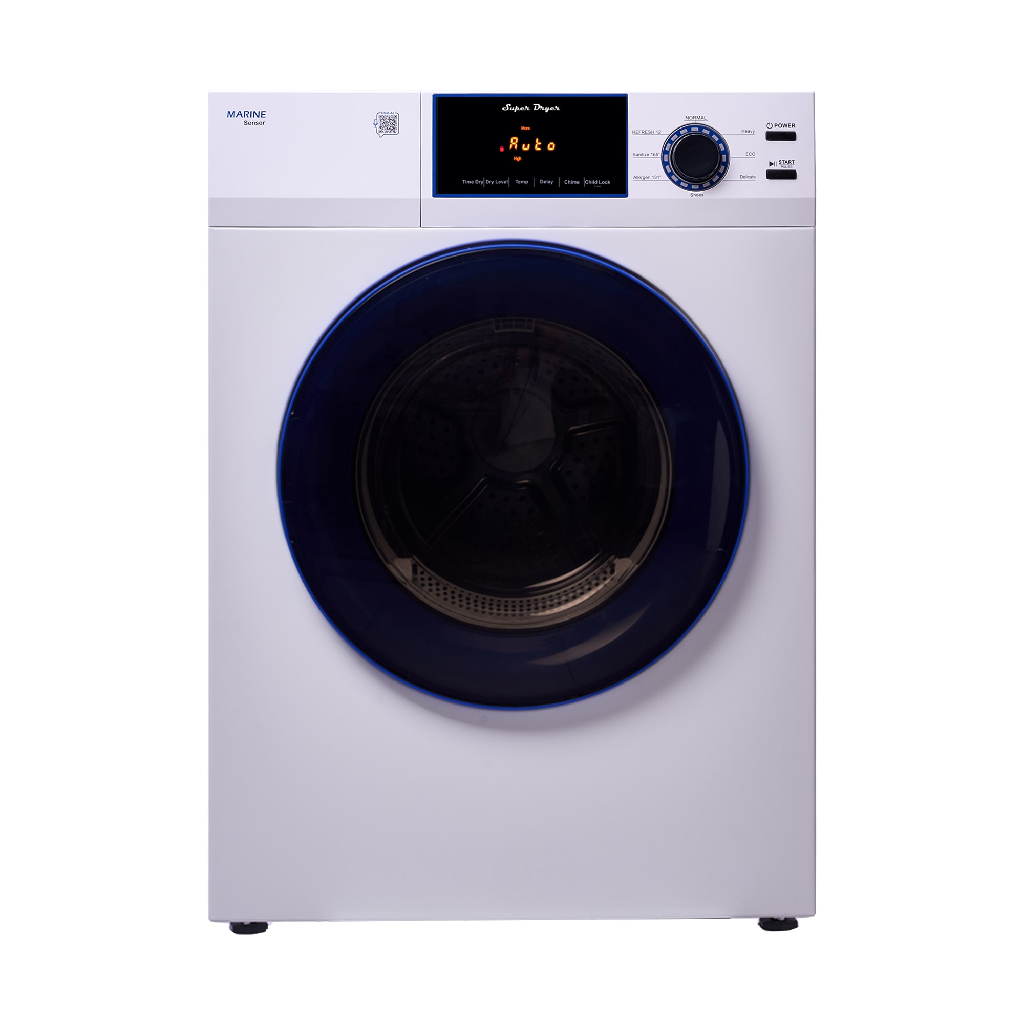 Equator Advanced Appliances ED 868 M 3.1-cu ft Stackable Vented Heat Pump Electric Dryer ( White )