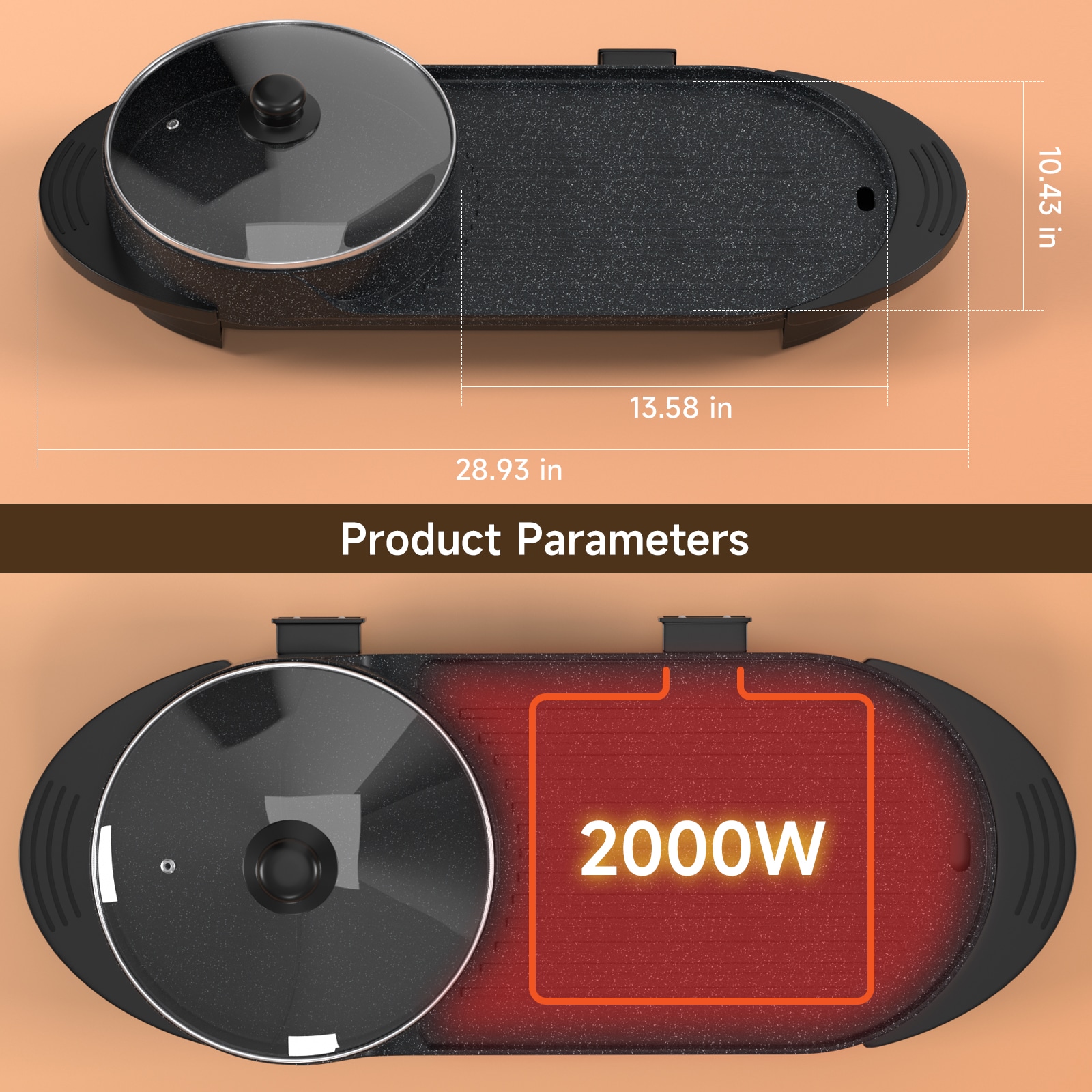 Topteng H047-001 Tabletop-Grills - View #5