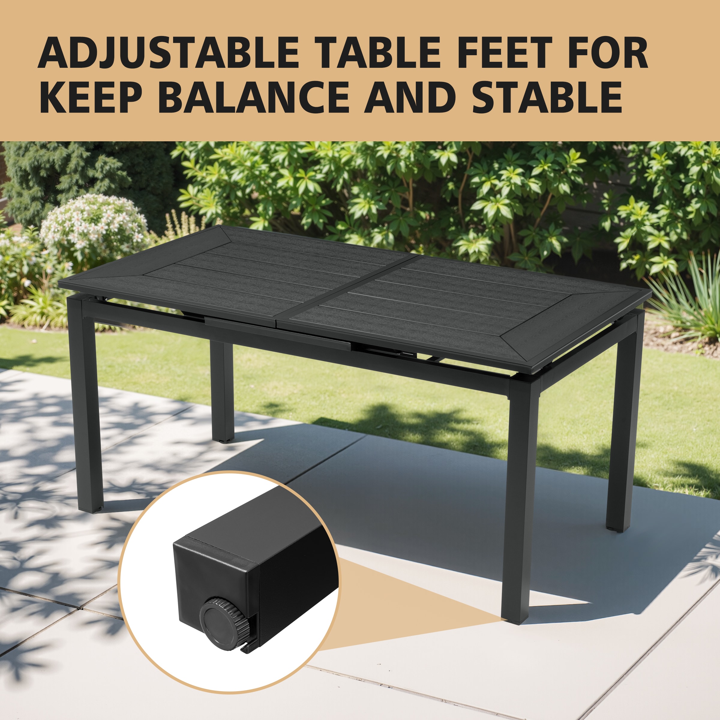 Crestlive Products CL-TB067BLK210 Patio-Tables - View #8