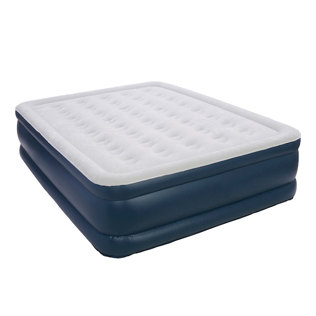19 Inch Raised Queen Air Bed Mattress, Insta Bed Raised Air Mattress With Never Flat Pump Twin Pack