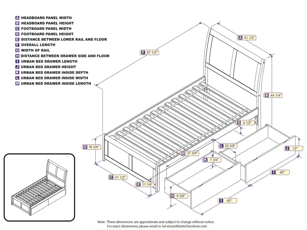AFI Furnishings AR8916111 beds - View #6