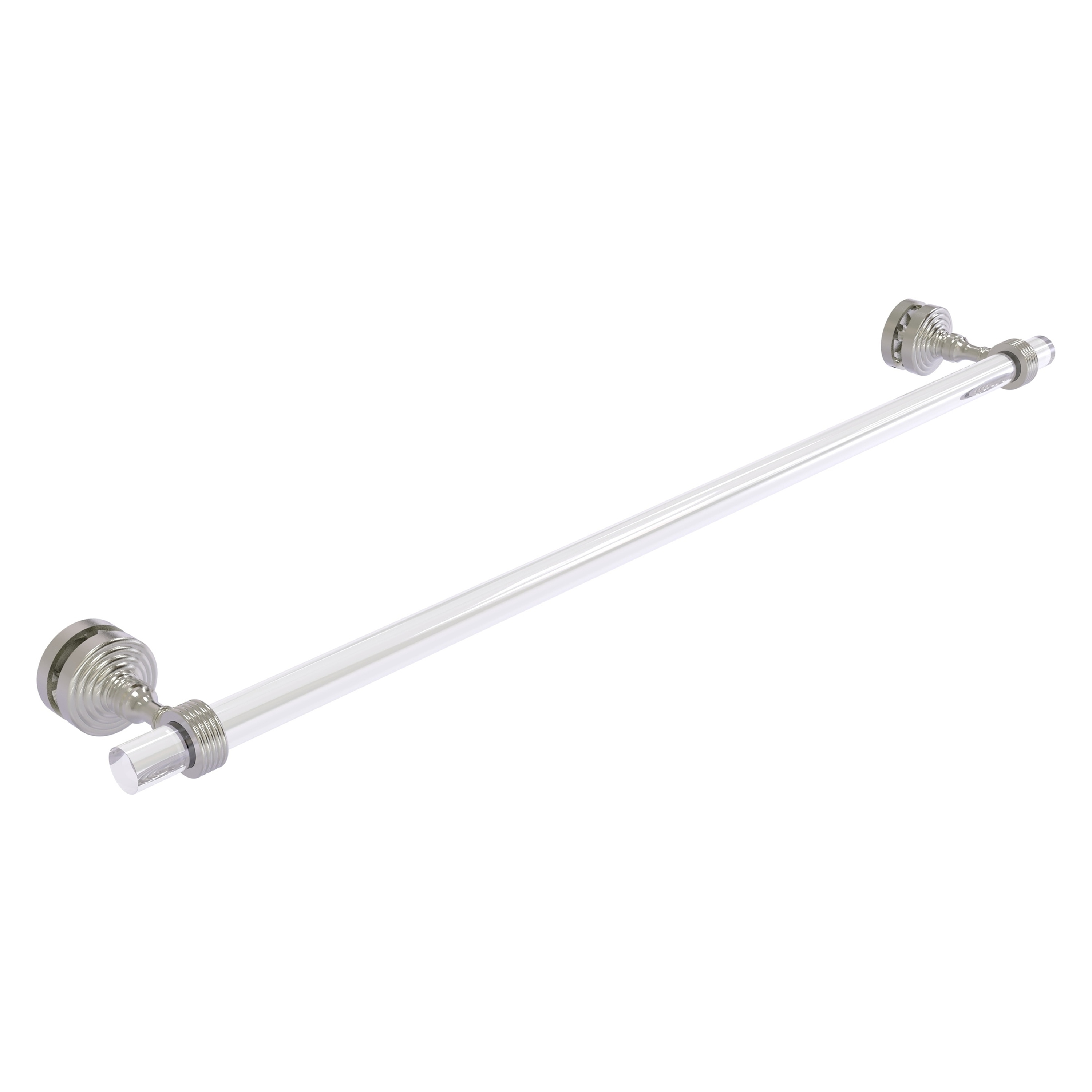 Allied Brass PG-41G-SM-30-SN Pacific Grove 30-in Satin Nickel Wall mount Single Towel Bar