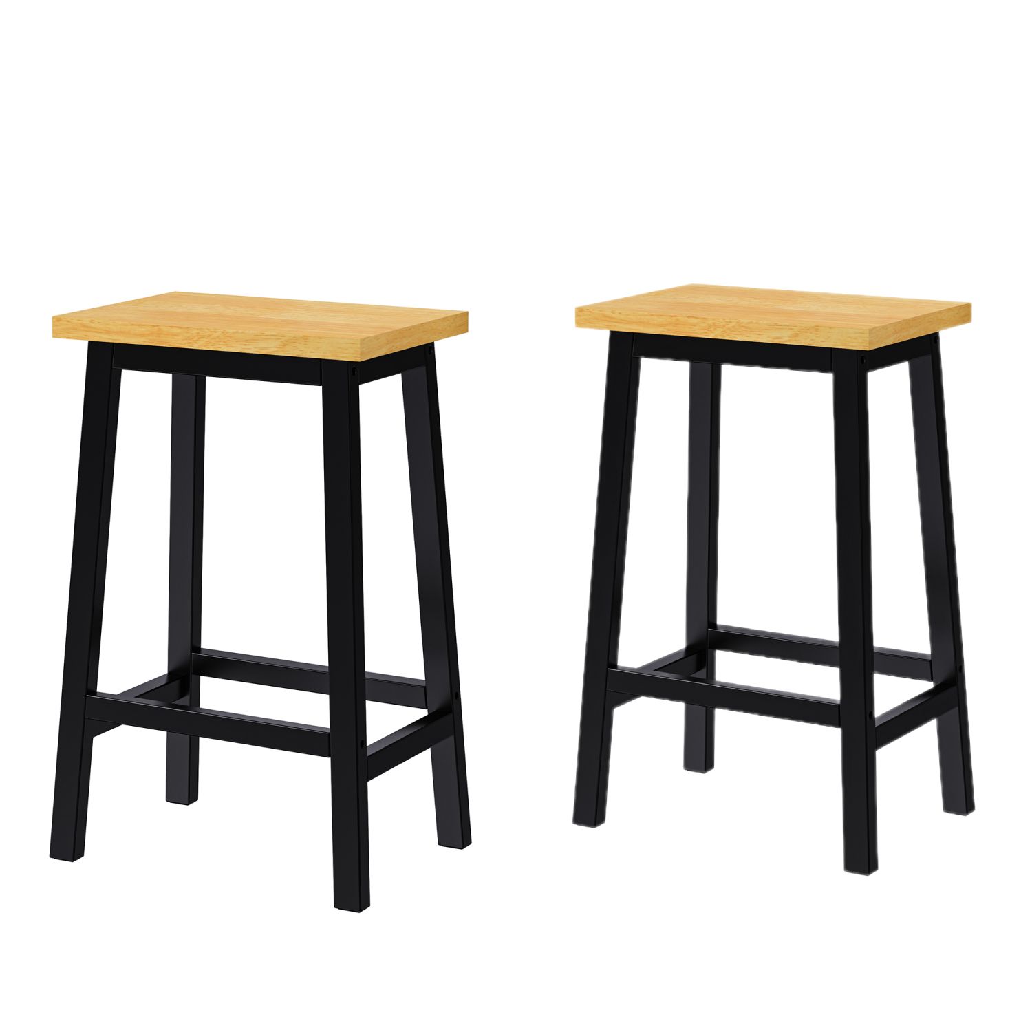Blisstyle - black 25.6-in H Counter height Wood Bar Stool 2 -Pack
