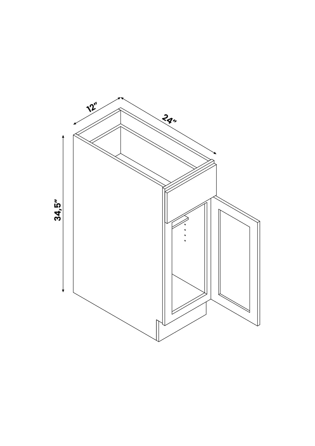 Arcade Green 505B1224 Cabinets-Kitchen - View #10