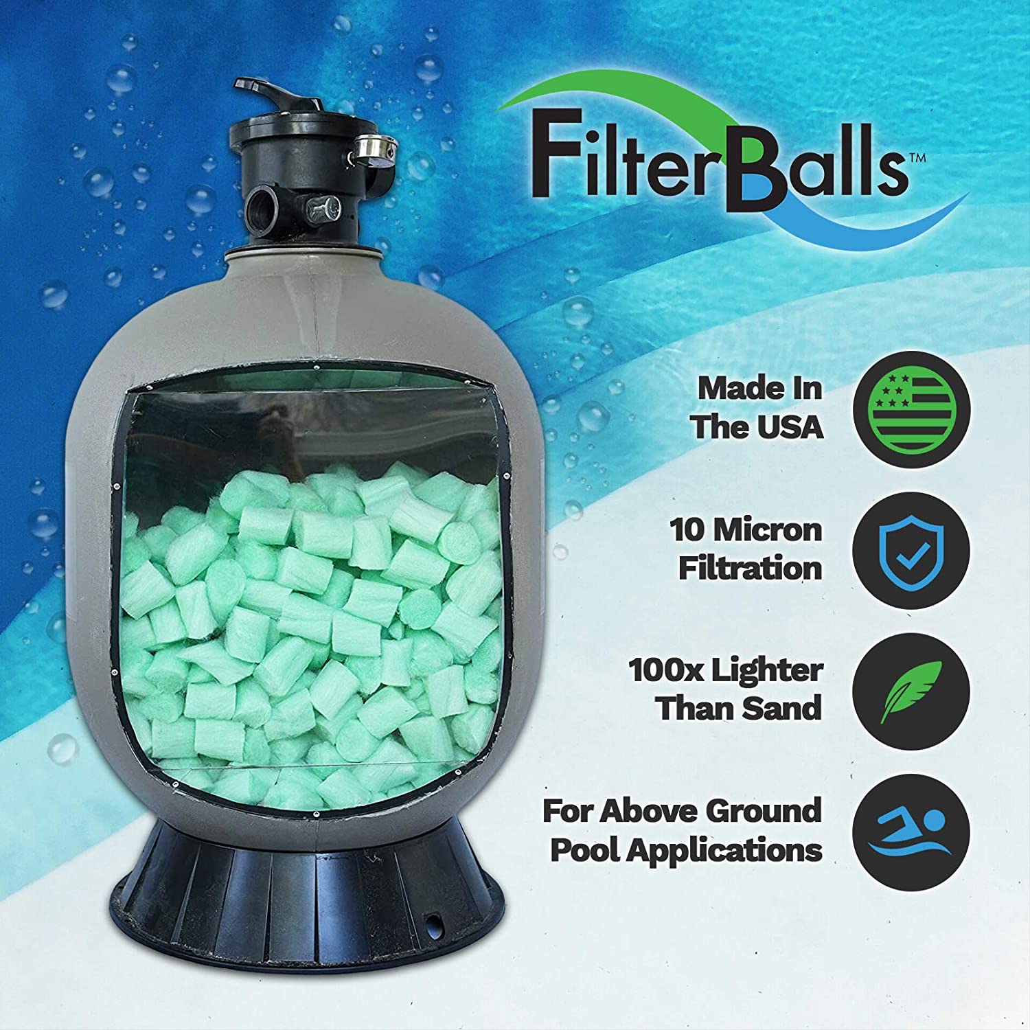 FilterBalls Filter Balls Pool Filter at department in Pool Filter Systems System the