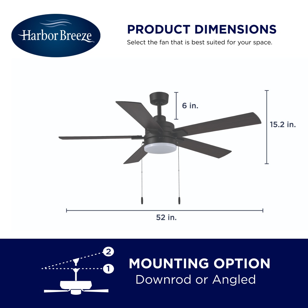 Harbor Breeze AR02A-52MBK Ceiling-Fans - View #2