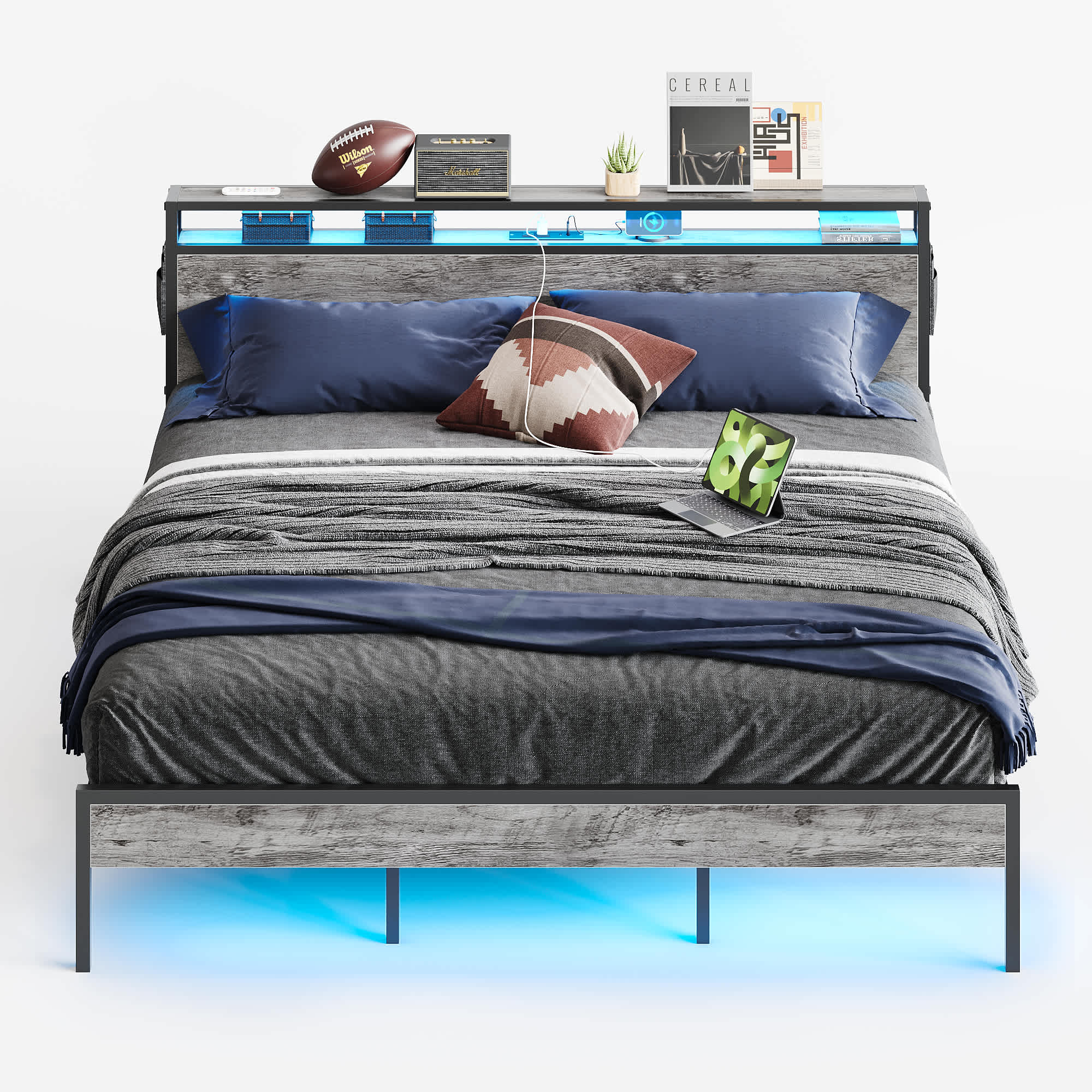 Bestier LOW-B700753B-WGRW beds - View #3