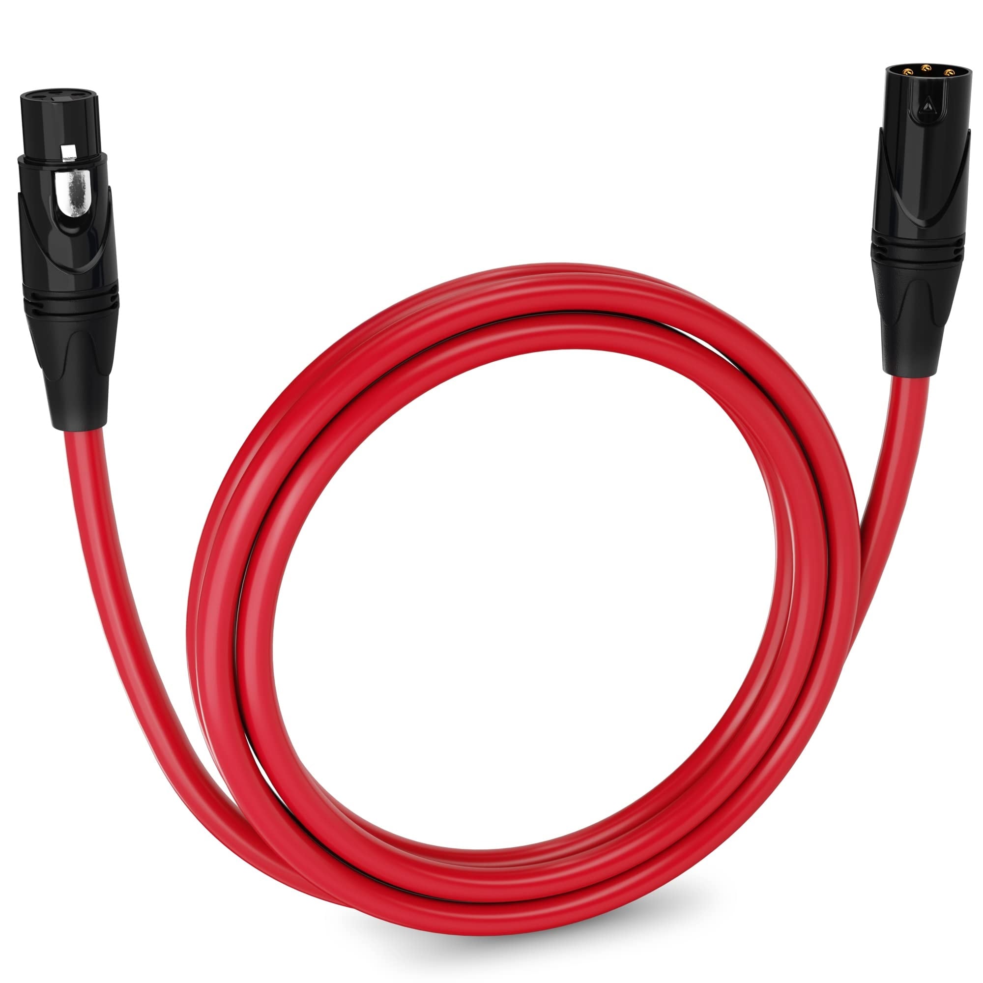 LyxPro 6 ft Balanced XLR Cable - Male to Female - 3 Pin Microphone Cable #LYXLCS126R