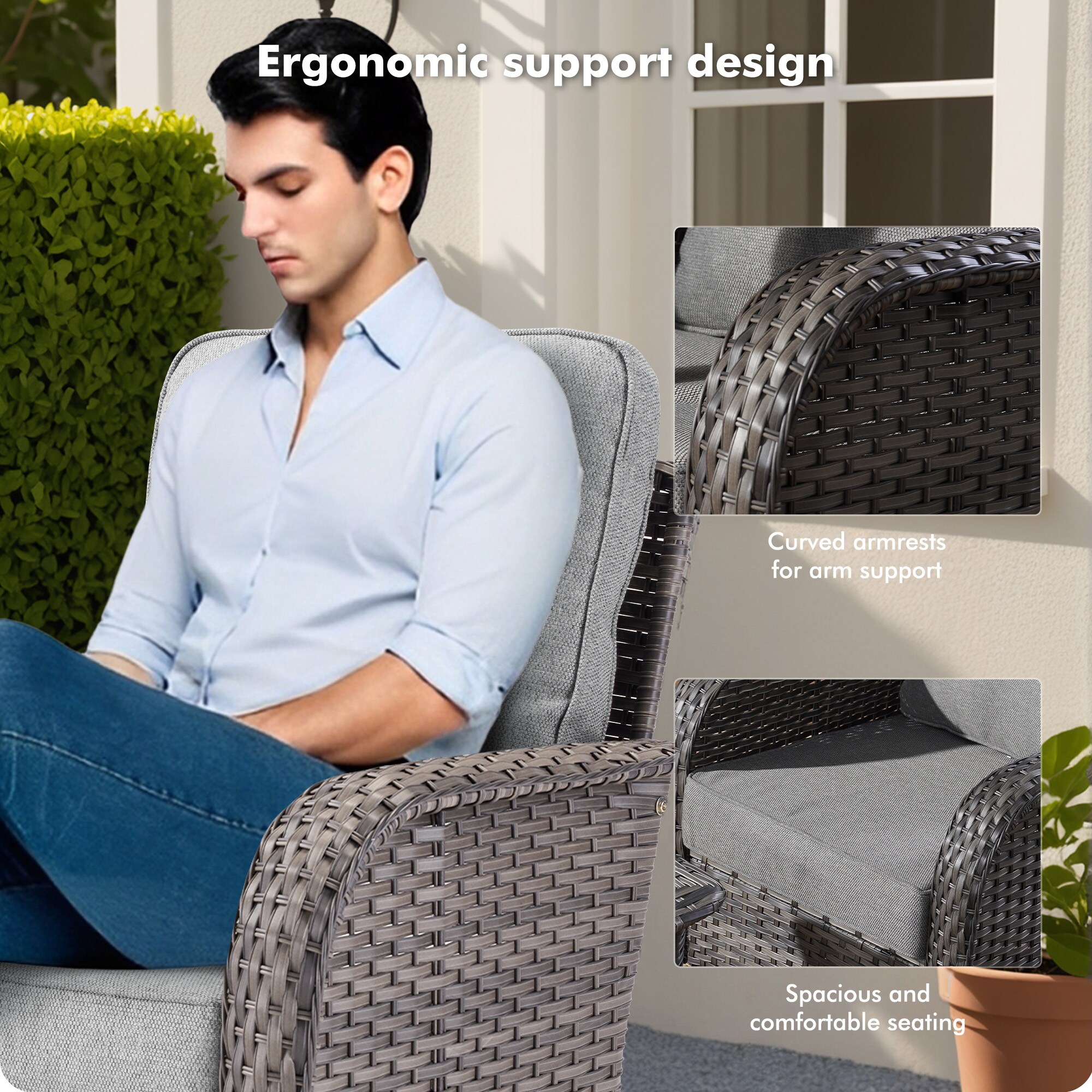 Pouuin SCNG203 Patio-Chairs - View #6