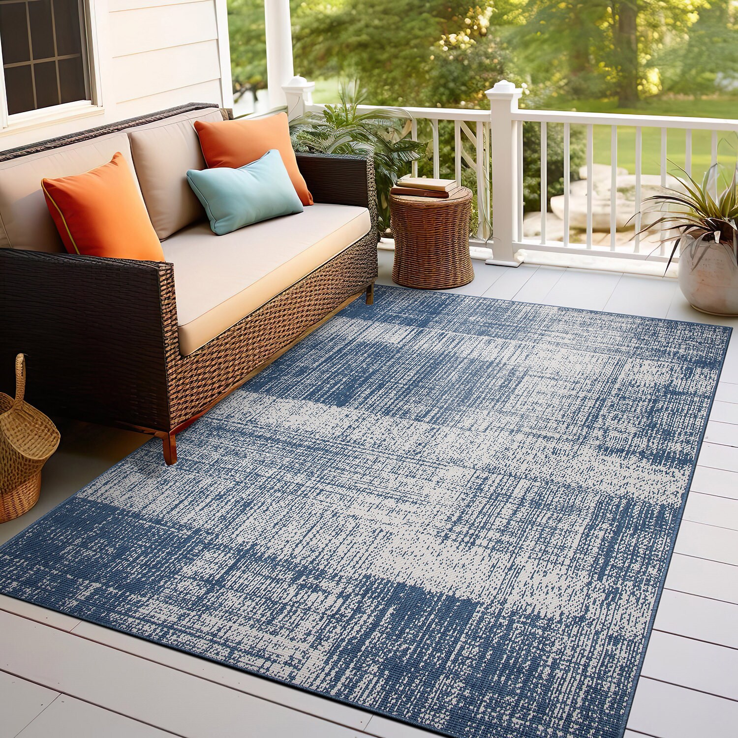 World Rug Gallery 4032BLUE5X7 rugs - View #9