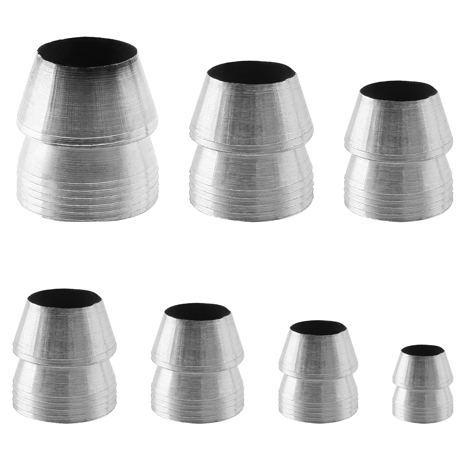 Ahfiwaso 7 Piece Safety Round Handle Wedge Kit for Hammer Axe and Sledge High Strength Iron Wedges in Multiple Sizes for Reinforcing Tool Handles