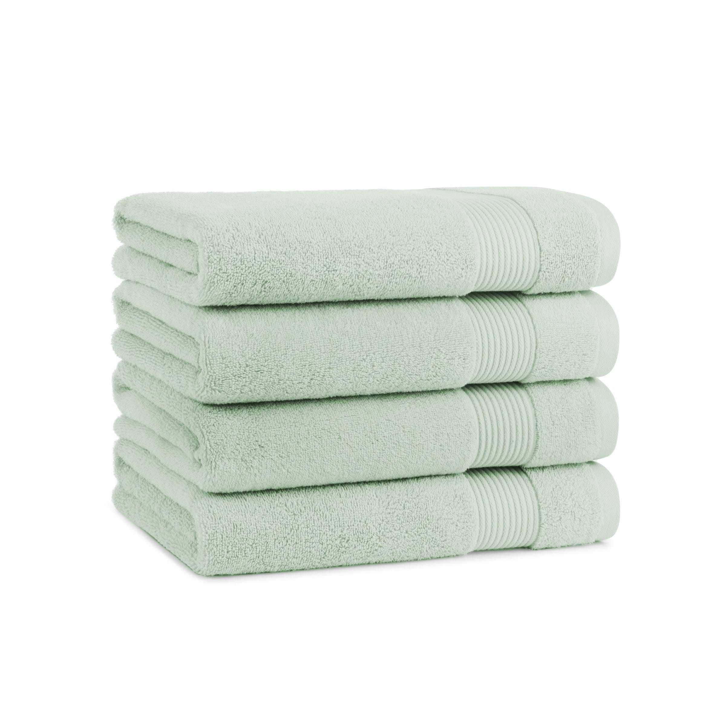 Arkwright Home Host and Home Bath Towel 27x54 Green - Pack of 4