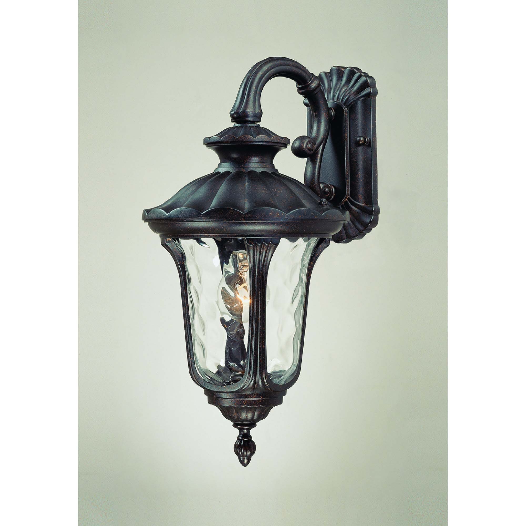 Tavira Antique Bronze Outdoor Wall Sconce with Clear Glass