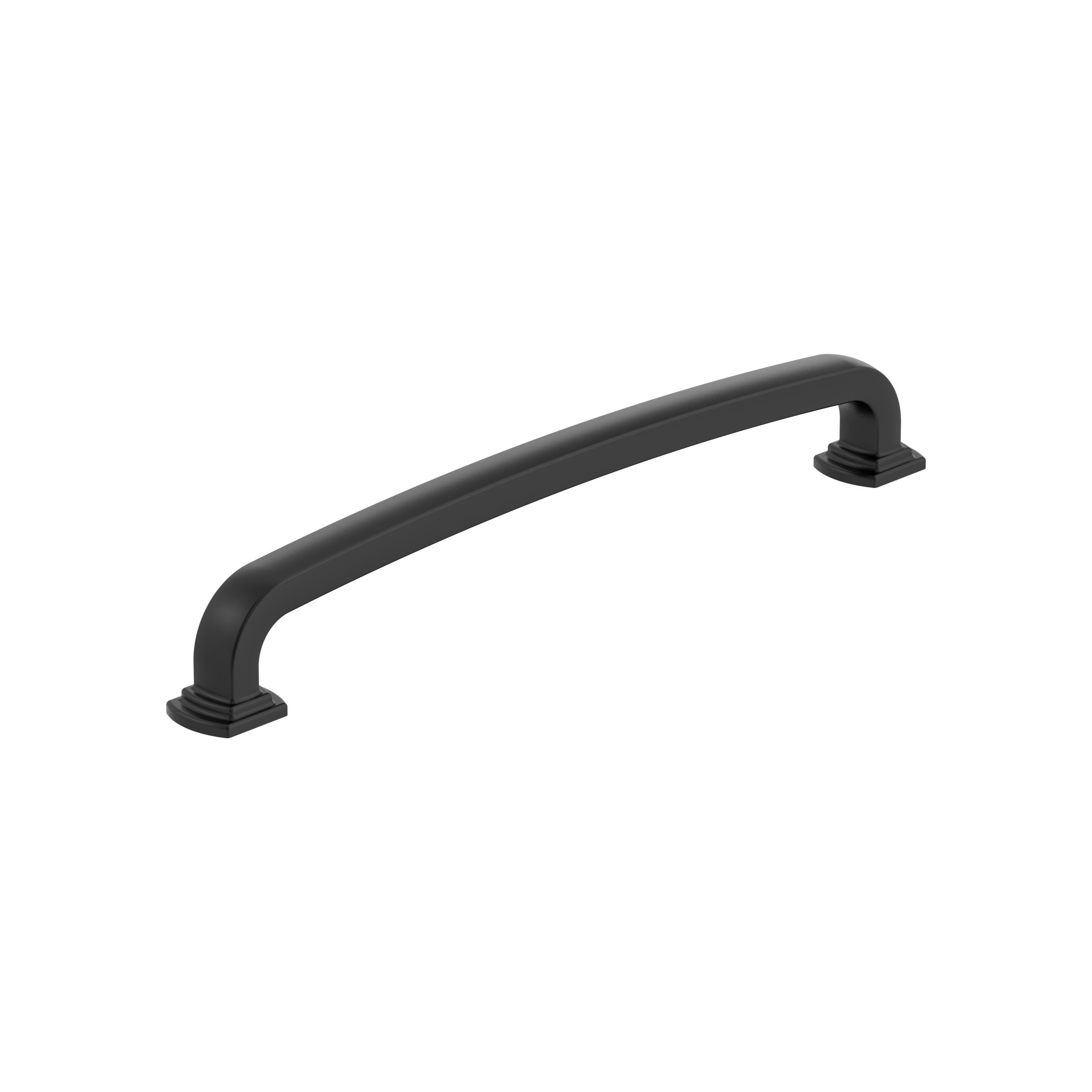 Amerock BP55520FB Surpass 7-9/16-in , 192mm Center to Center Matte Black Arch Handle