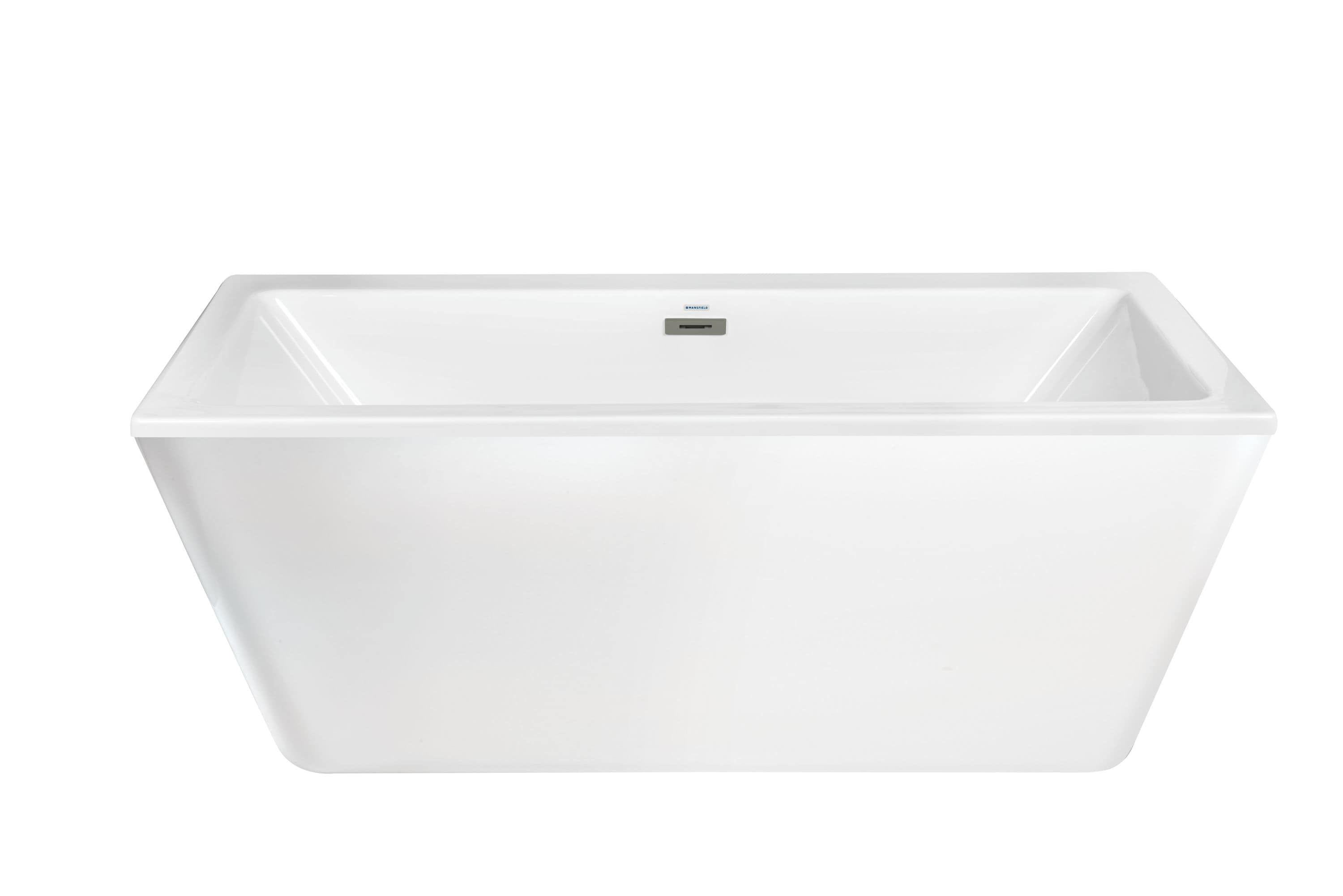 Mansfield Whitley Freestanding Baths 34-in W x 66-in L White Acrylic ...