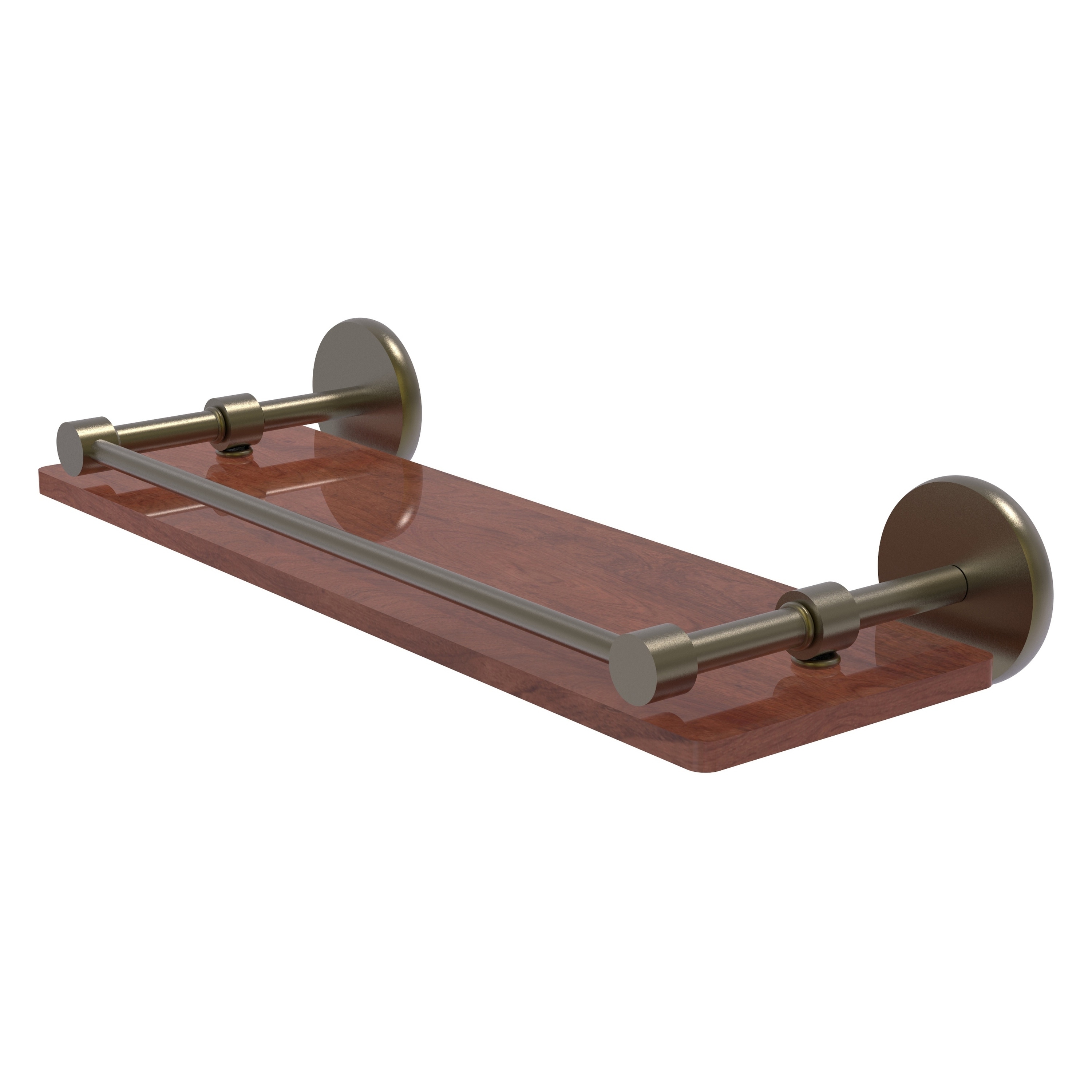 Allied Brass P1000-1-16GAL-IW-ABR Prestige Skyline Antique Brass Wall mount Bathroom Shelf ( 16-in x 3-in x 5-in )