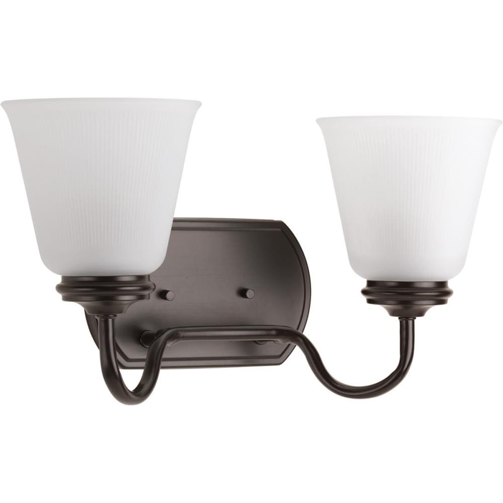 Progress Lighting P2820-20 Keats 2-Light Antique Bronze Transitional Vanity Light
