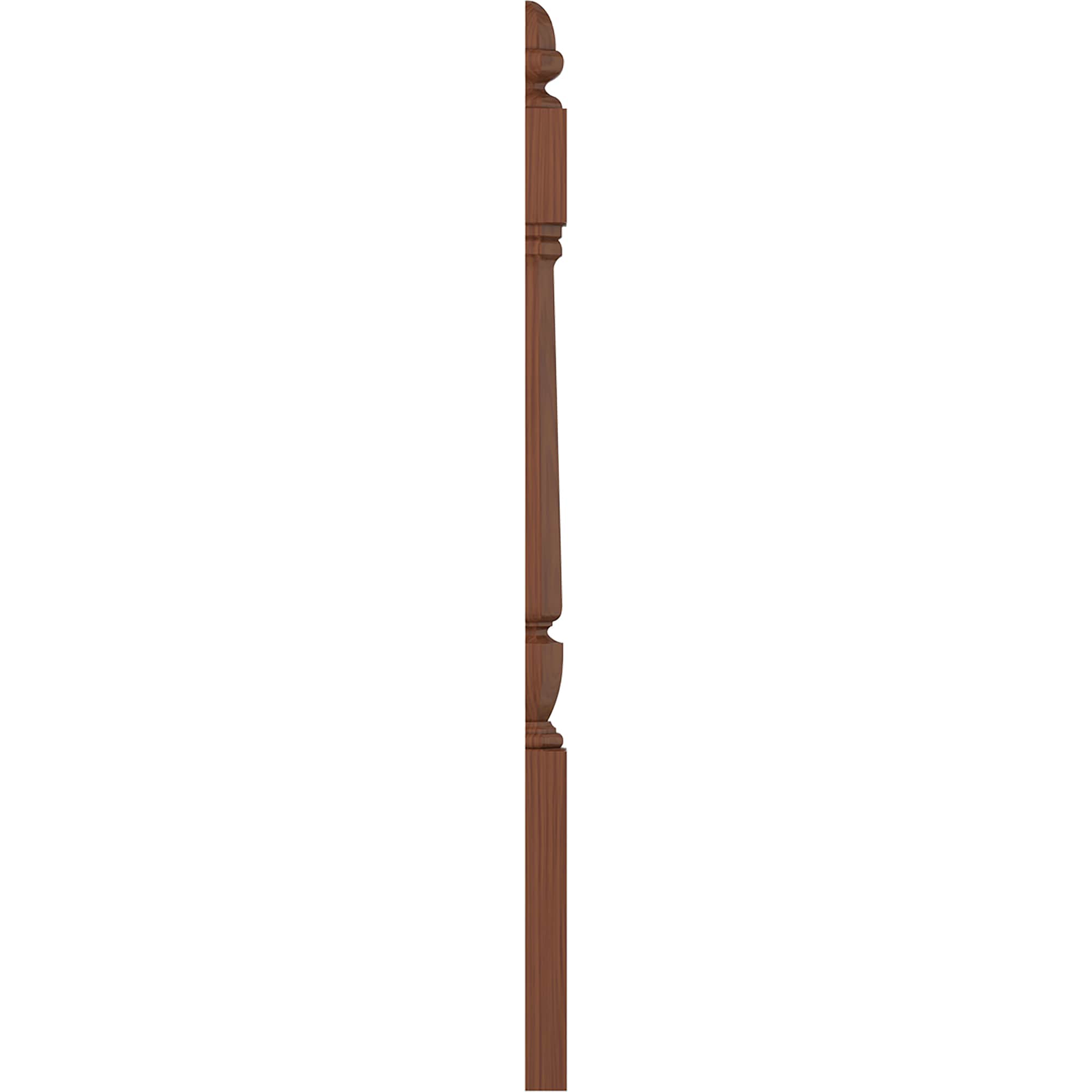 L.J. Smith Stair Systems LJP-30408 1-2-C 3.5-in x 47.75-in Unfinished Cherry Stair Newel Post