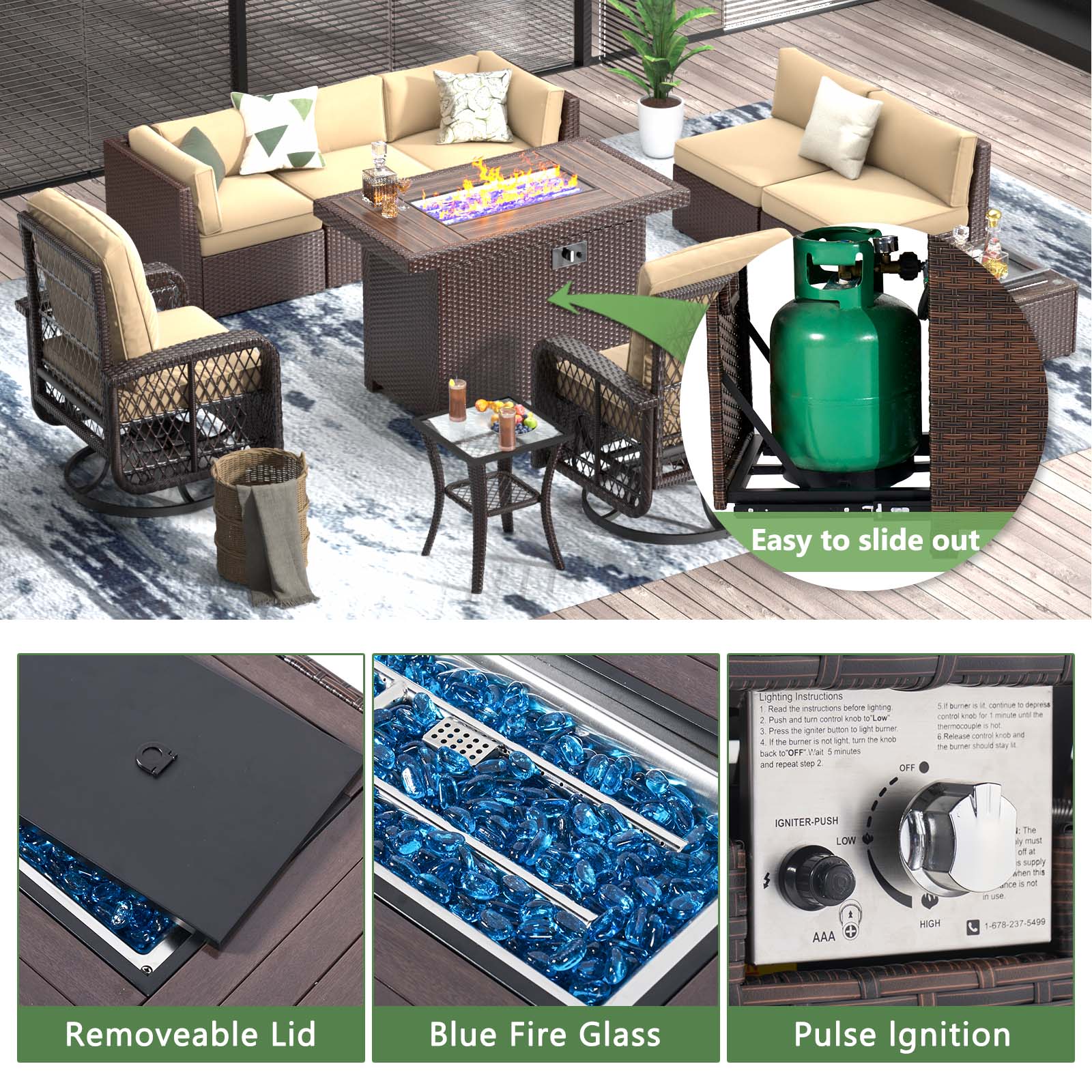 Bapipro BP3910G04 Patio-Conversation-Sets - View #7