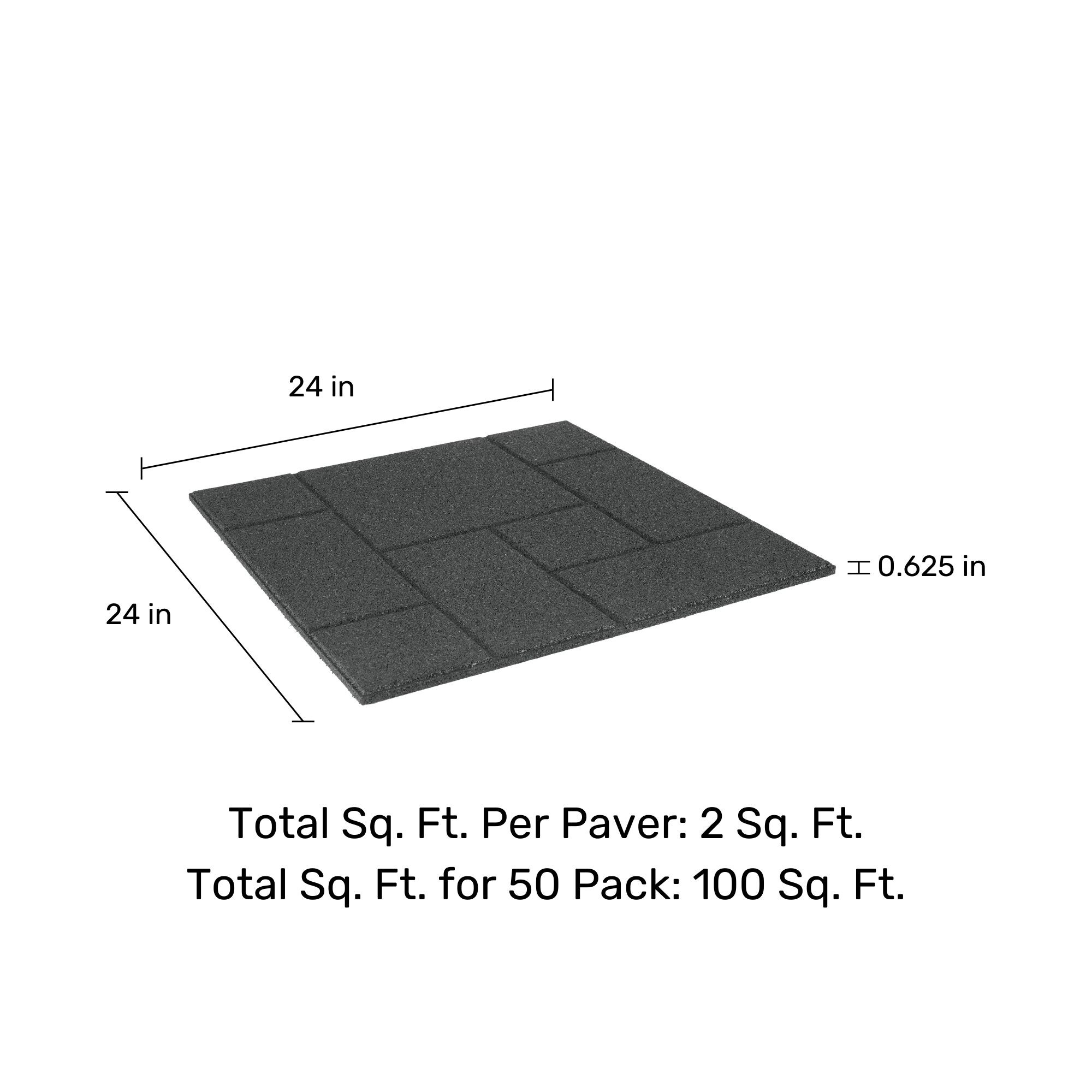Rubberific DCPV24DG50 Patio-Stone-Pavers - View #3