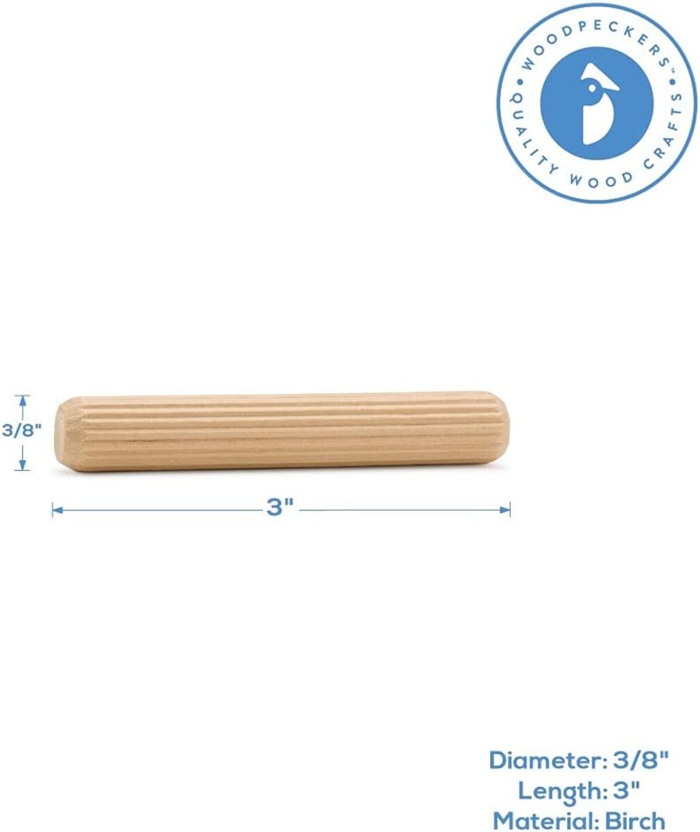 Woodpeckers Crafts MF-DPF-38-3-P100 Dowel-Pins - View #2