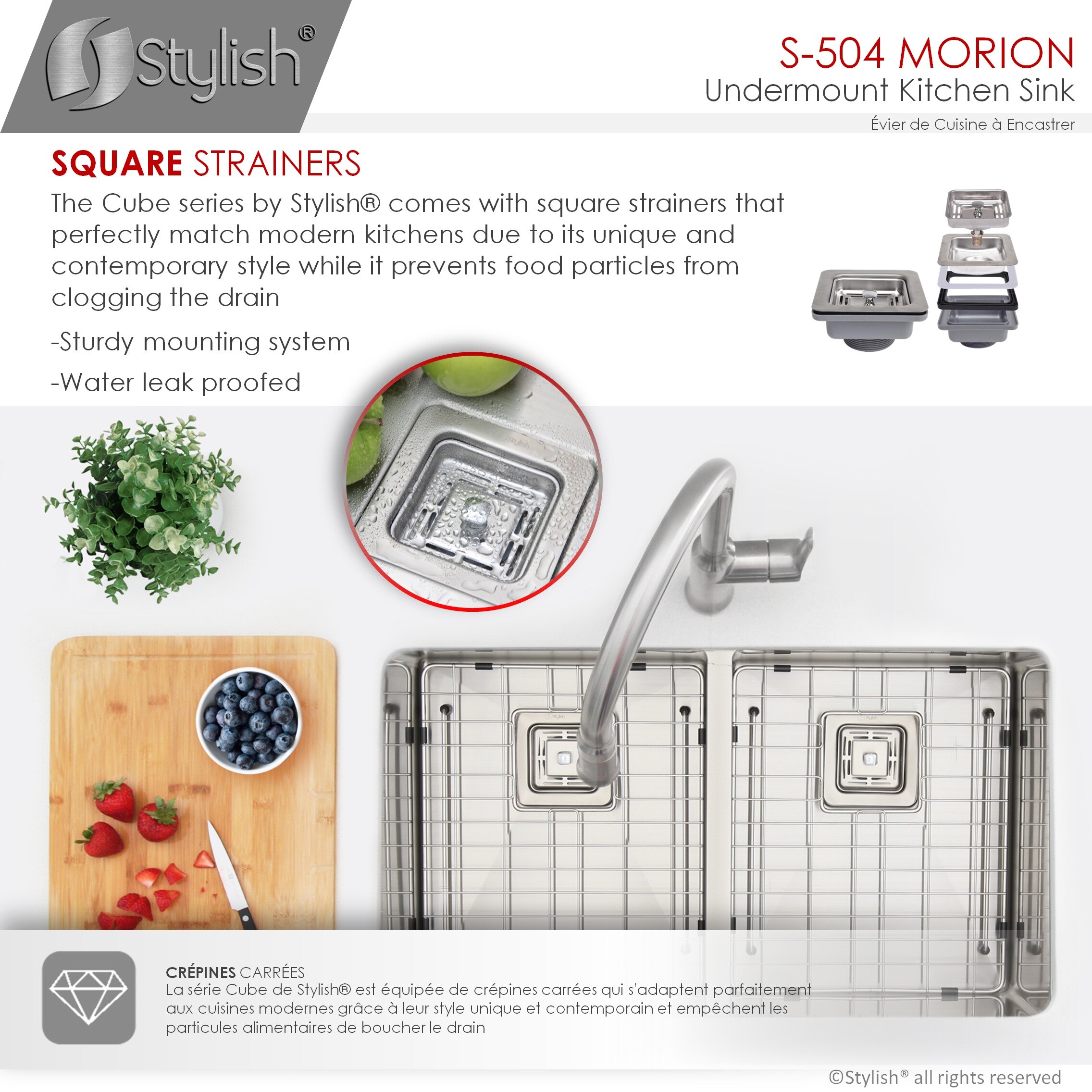 Stylish S-504XG1 Kitchen-Sinks - View #7