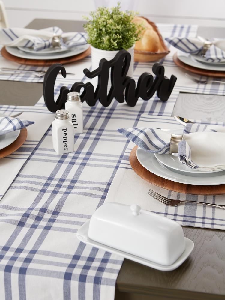 Gather Plaid Table Linens