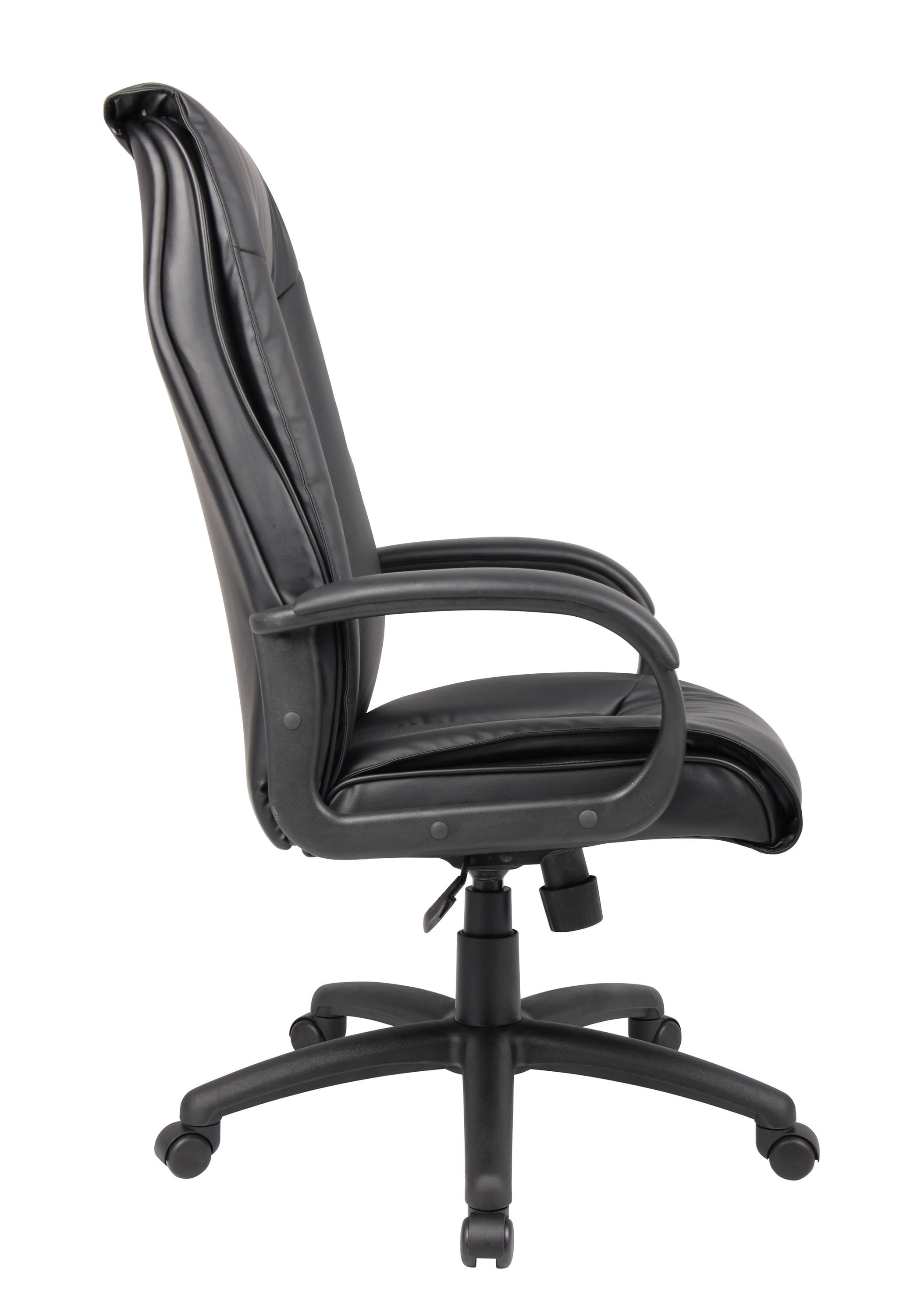 Black Leather High Back Ergonomic Executive Swivel Chair