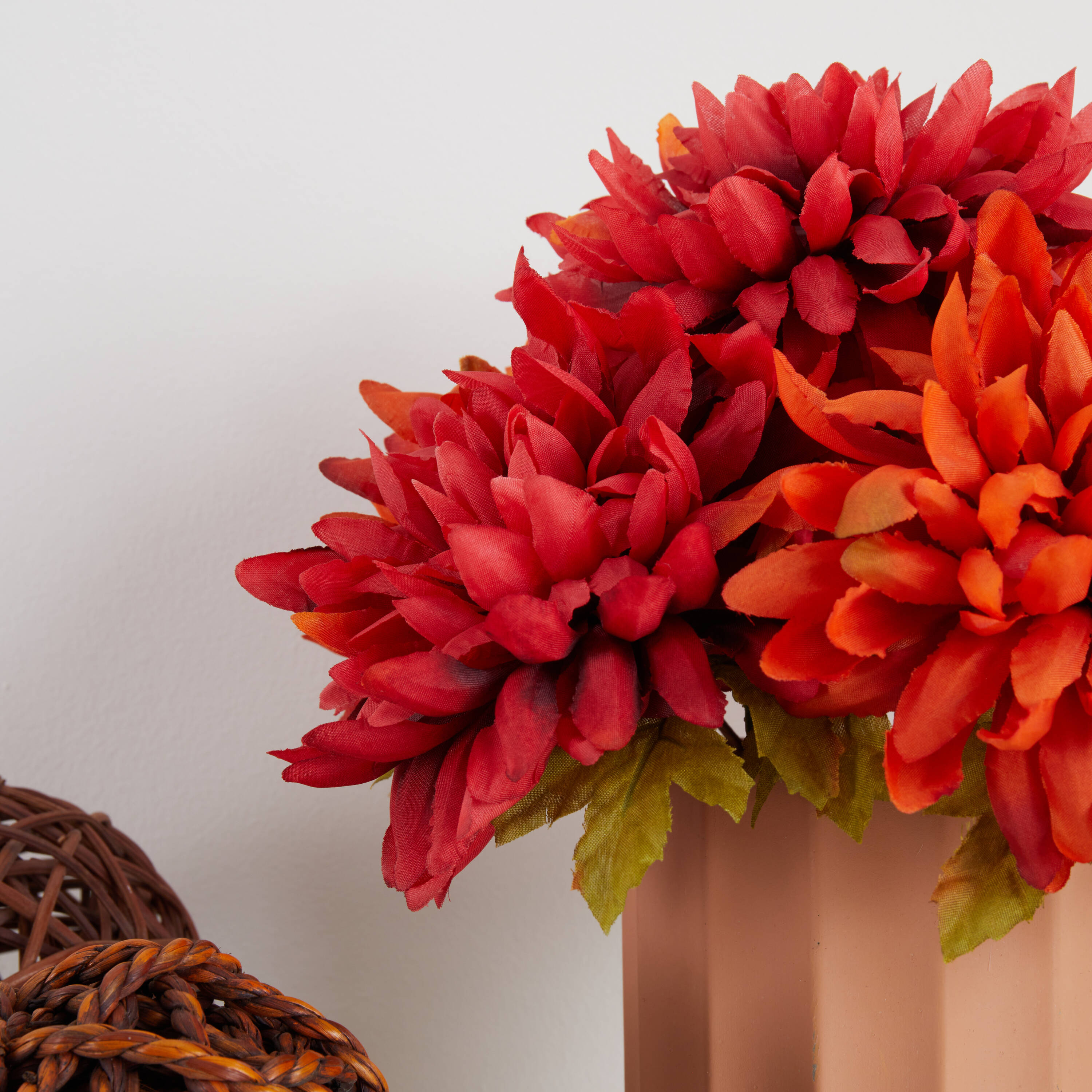 allen + roth 10-in Orange Indoor Chrysanthemum Artificial Plant in the ...