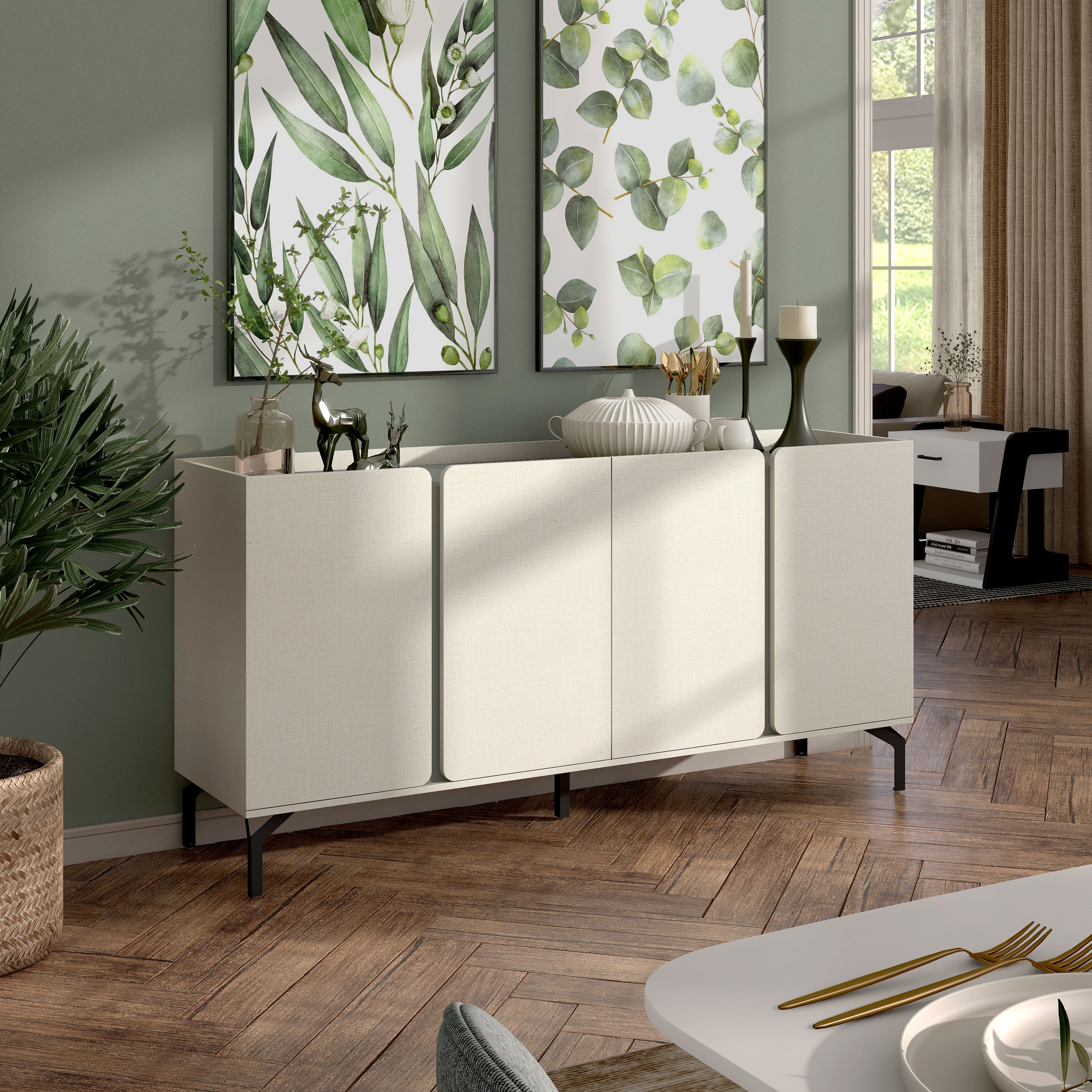 Furniture of America IDI-233225 Dining-Kitchen-Storarge - View #2