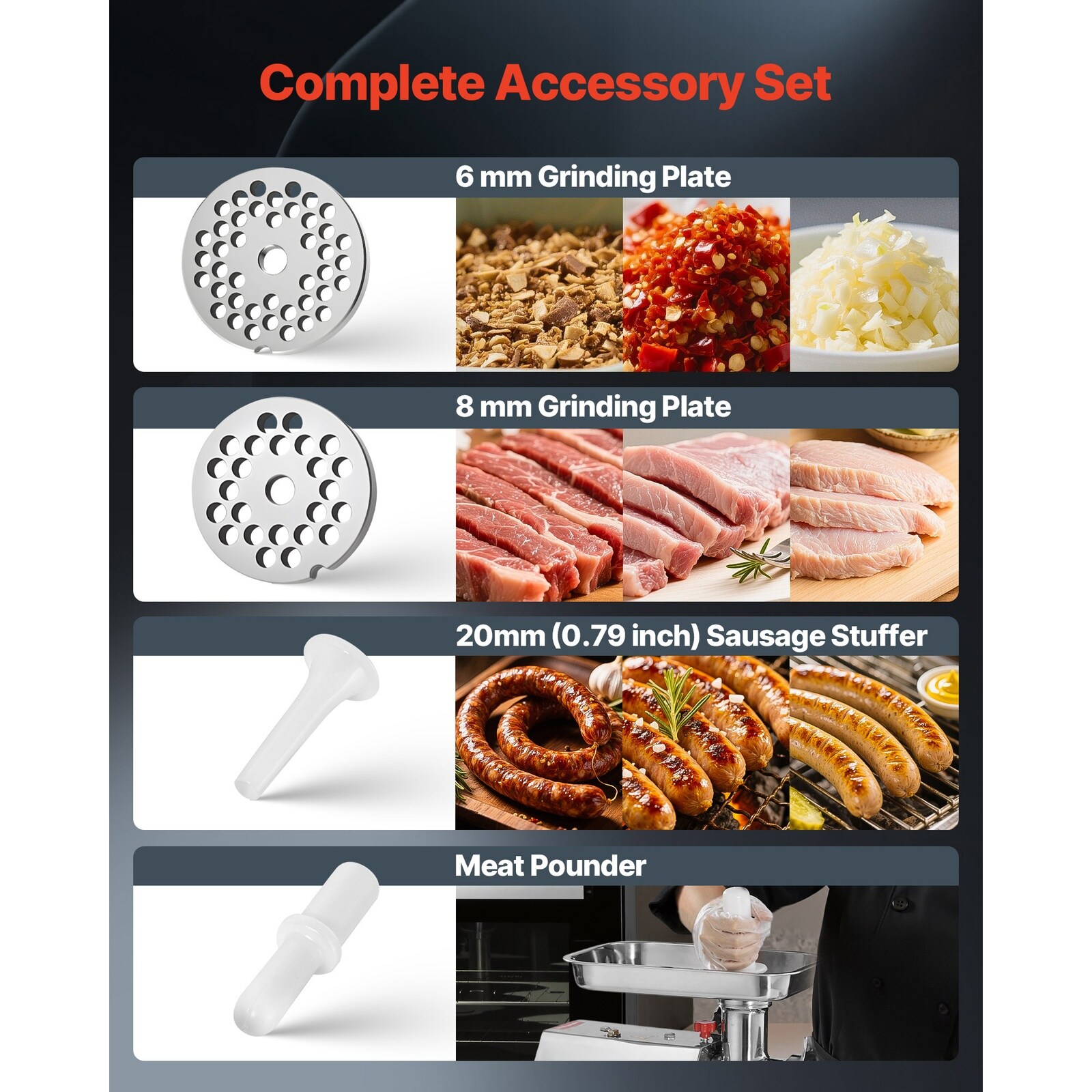 Mecale YAS-2SF42T Meat-Grinders - View #4