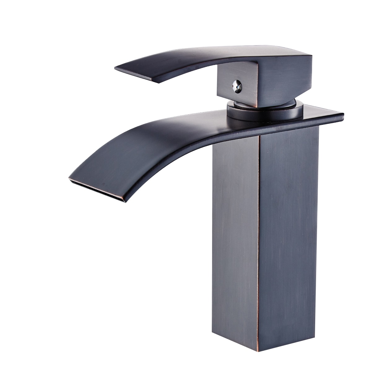 Fapully FA-B-2002ORB Oil Rubbed Bronze Single hole 1-handle Waterfall Residential Handle Bathroom Sink Faucet
