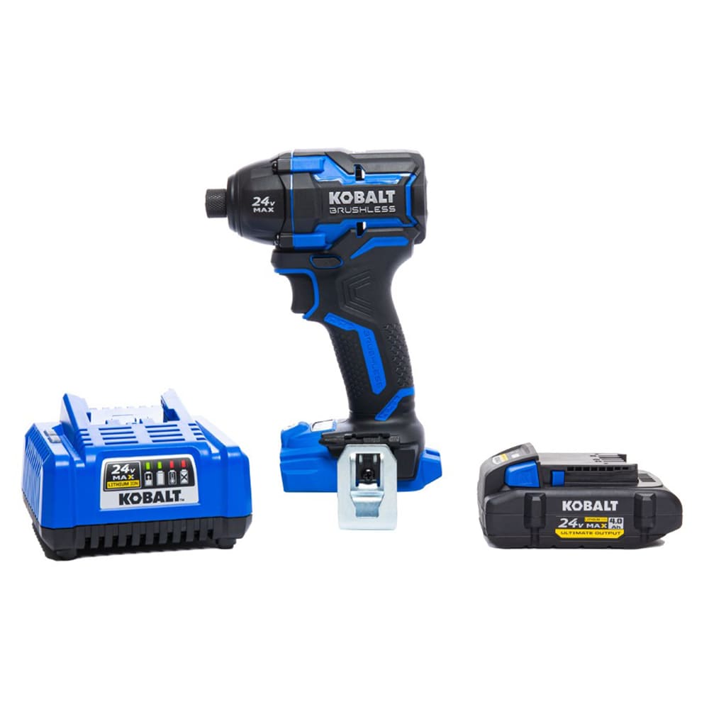 Kobalt XTR 24-volt Max 1/4-in Variable Speed Brushless Cordless Impact Driver (1-Battery Included)