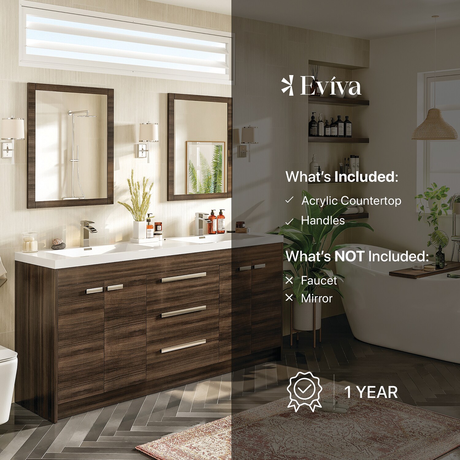 Eviva EVVN1500-8-60GOK Bath-Vanity-Combo - View #7