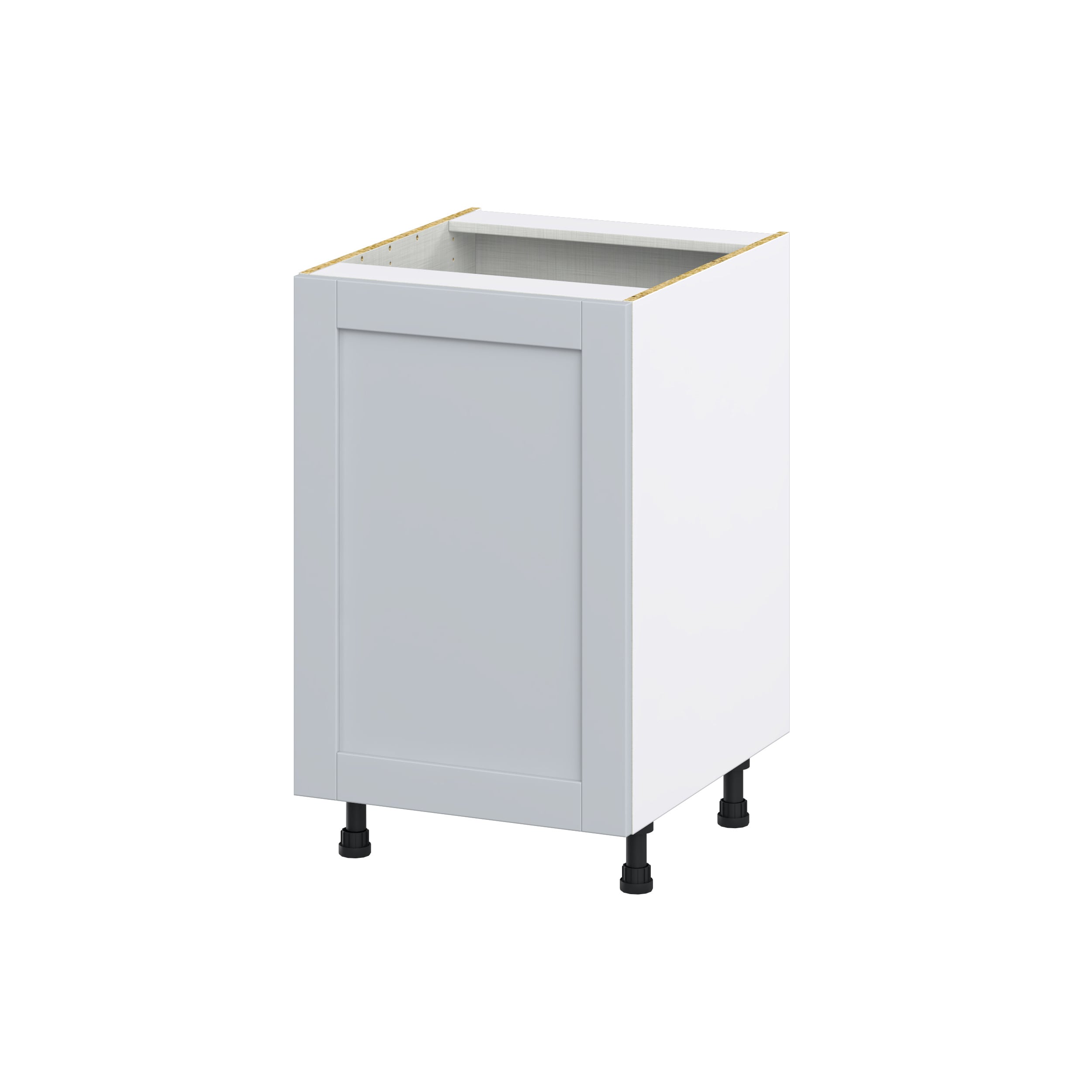 Hugo&Borg DSB21FH(L/R)-CH Charlesberg 21-in W x 34.5-in H x 24-in D Light Gray Base Fully assembled Cabinet (Flat Panel Shaker)
