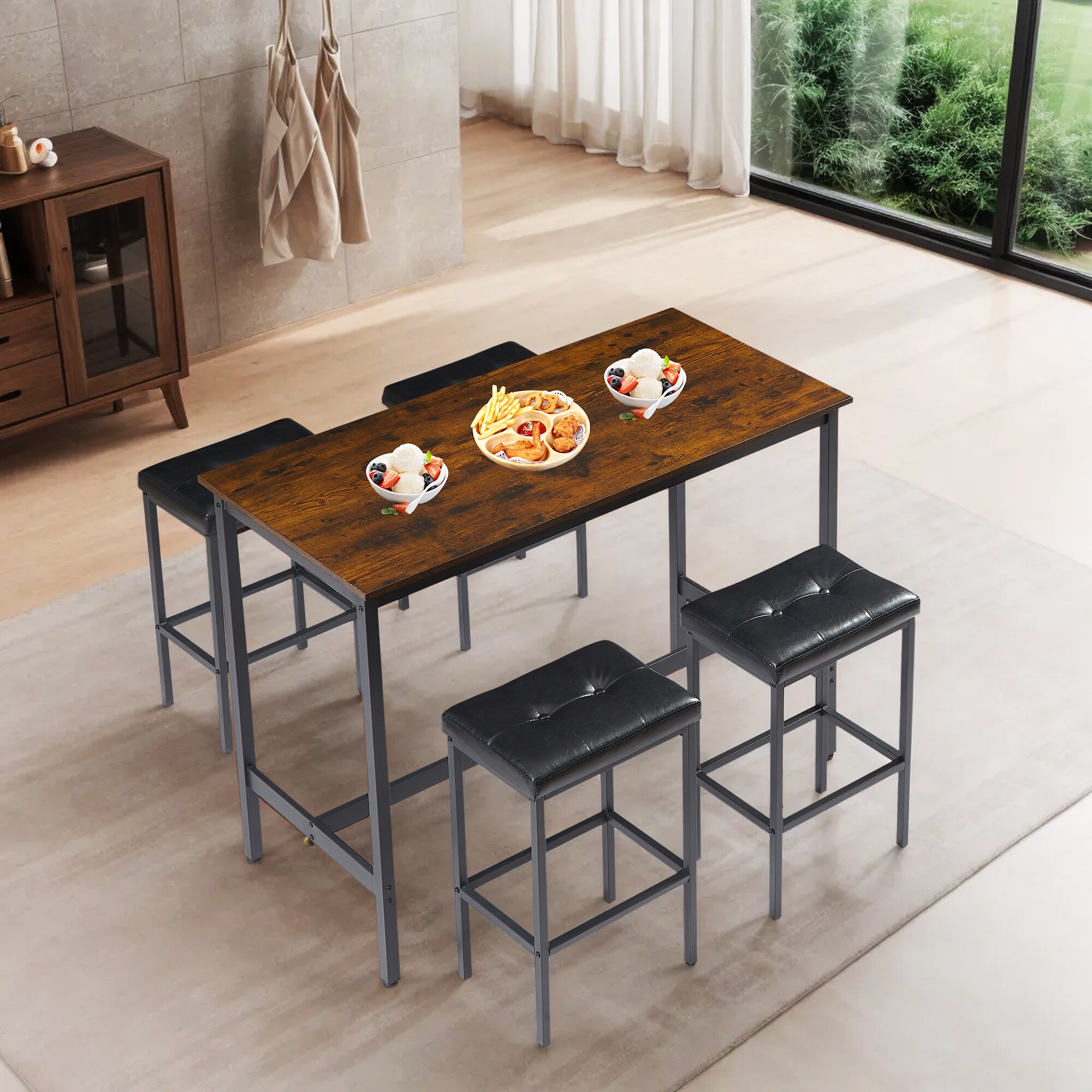 Hrinhom HC-N7013-BROWN Dining-Sets - View #3