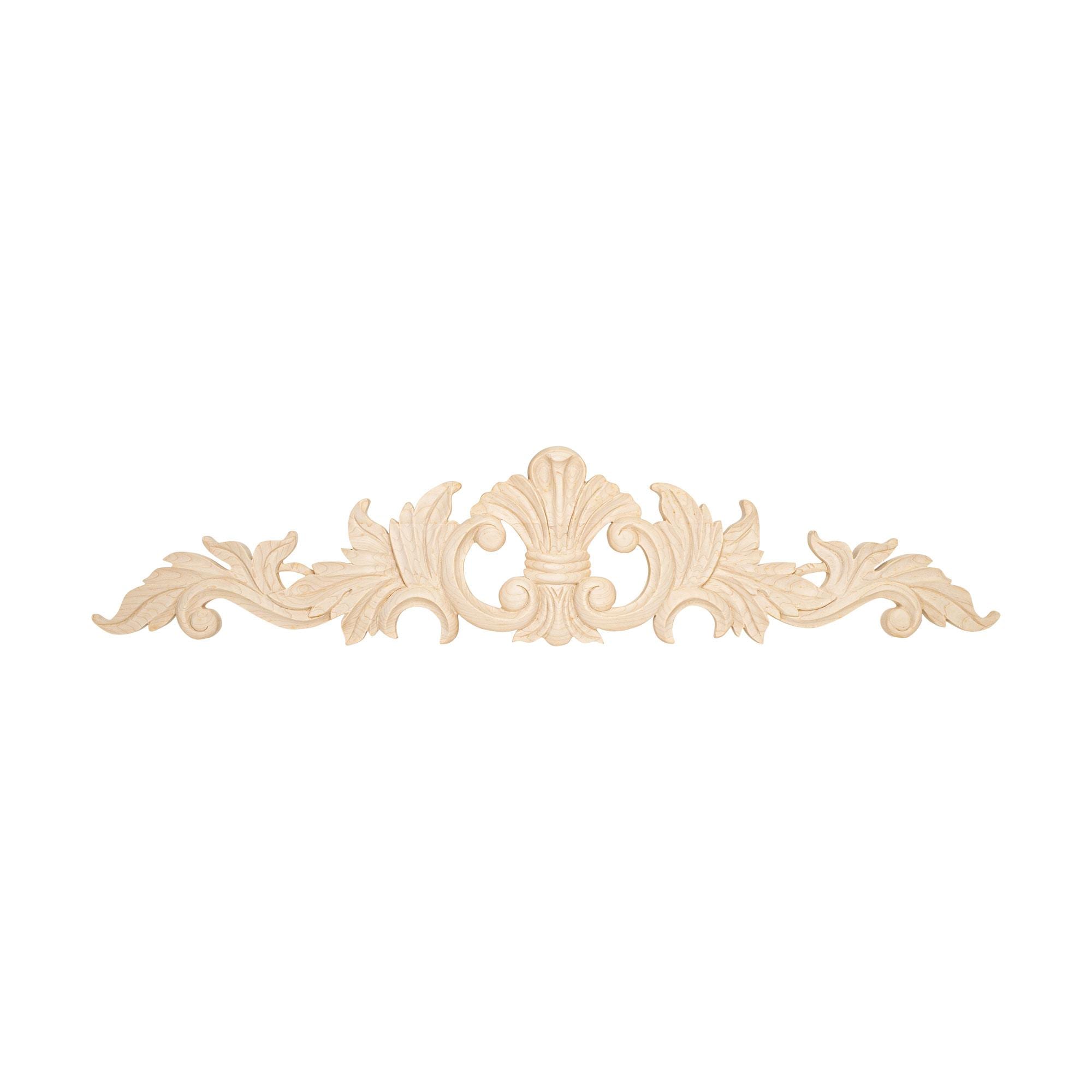 Architectural Products by Outwater 3P5.13.00093 30-Inches W x 6.5-Inches H Acanthus Unfinished Applique