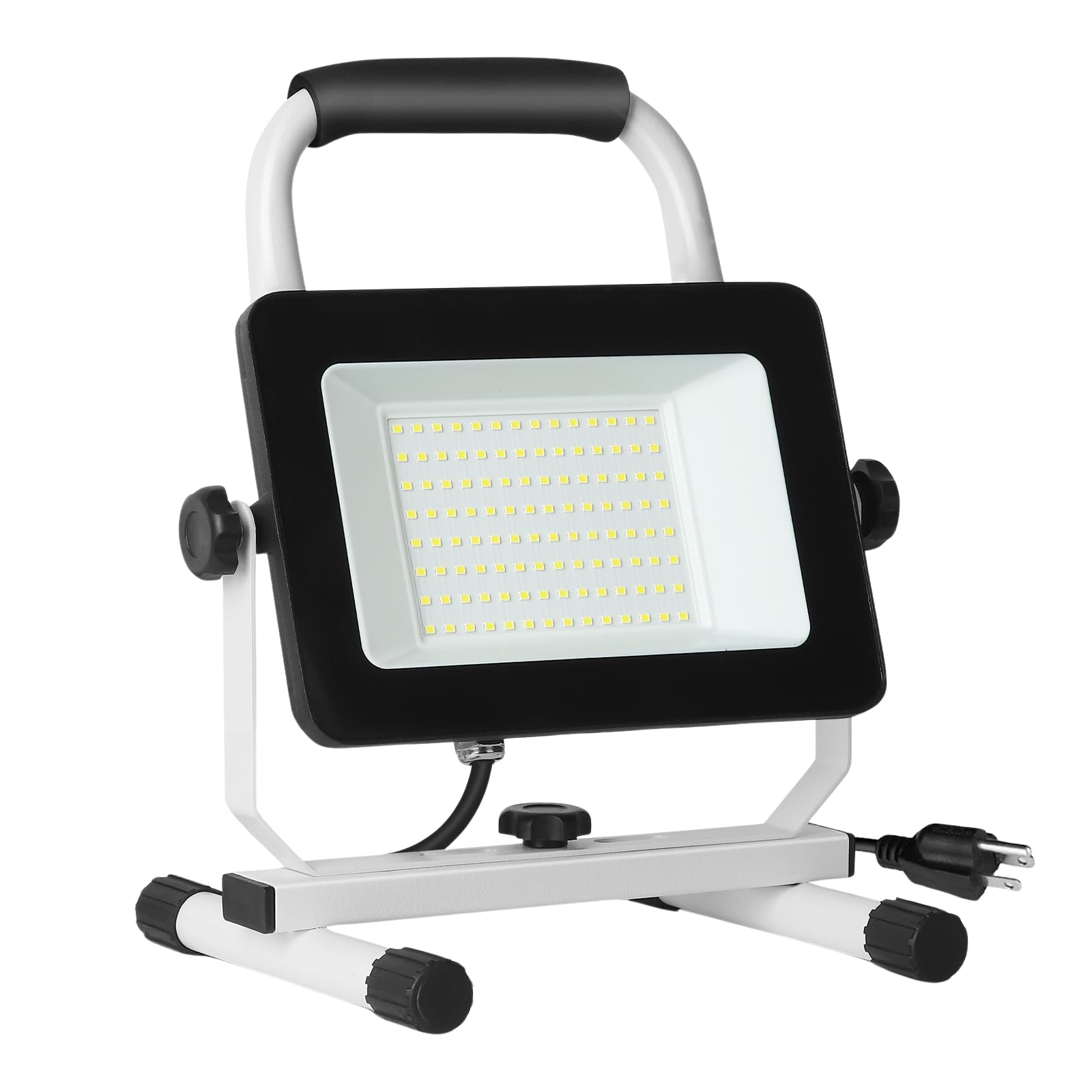 Etokfoks  6000 3000 Lumen 5000K Daylight LED Portable Work Light with Adjustable Brightness IP65 Waterproof Aluminum Housing